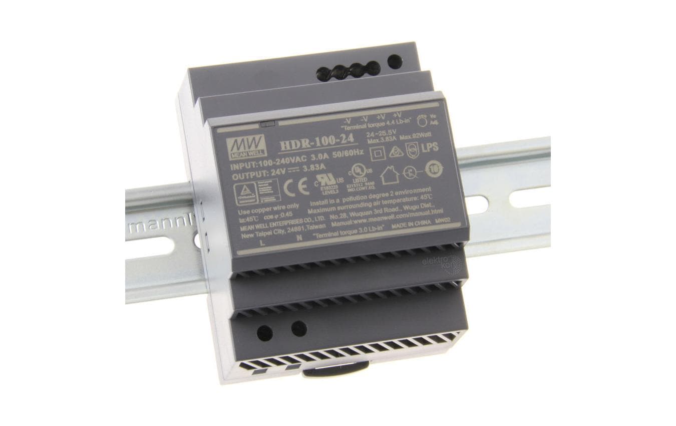 MeanWell DIN-Schienennetzgerät  92 W, 24 V