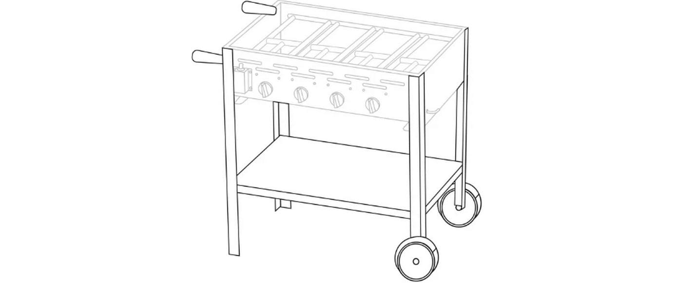 Untergestell fahrbar PROFI 4