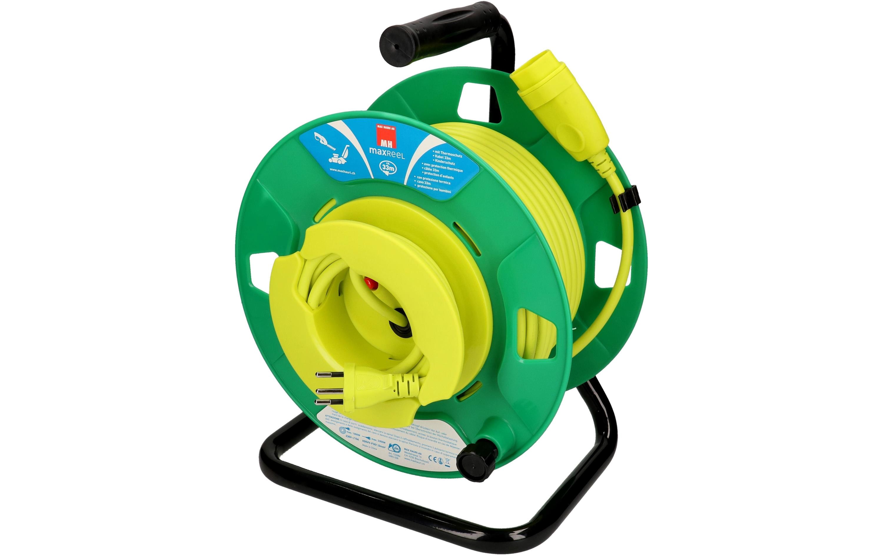 Max Hauri Rasenmäher-Kabelrolle maxREEL 33 m – Kabelrolle von Max Hauri