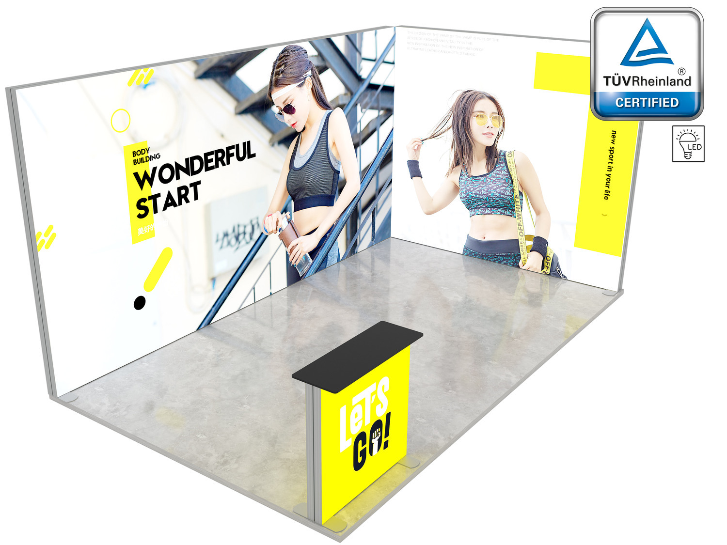 LUMIX Messestand 15 m² Eckstand Produktbild