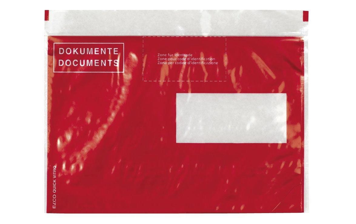 ELCO Dokumententasche Quick Vitro C5 Fenster rechts, 250 Stück – Dokumententasche von ELCO