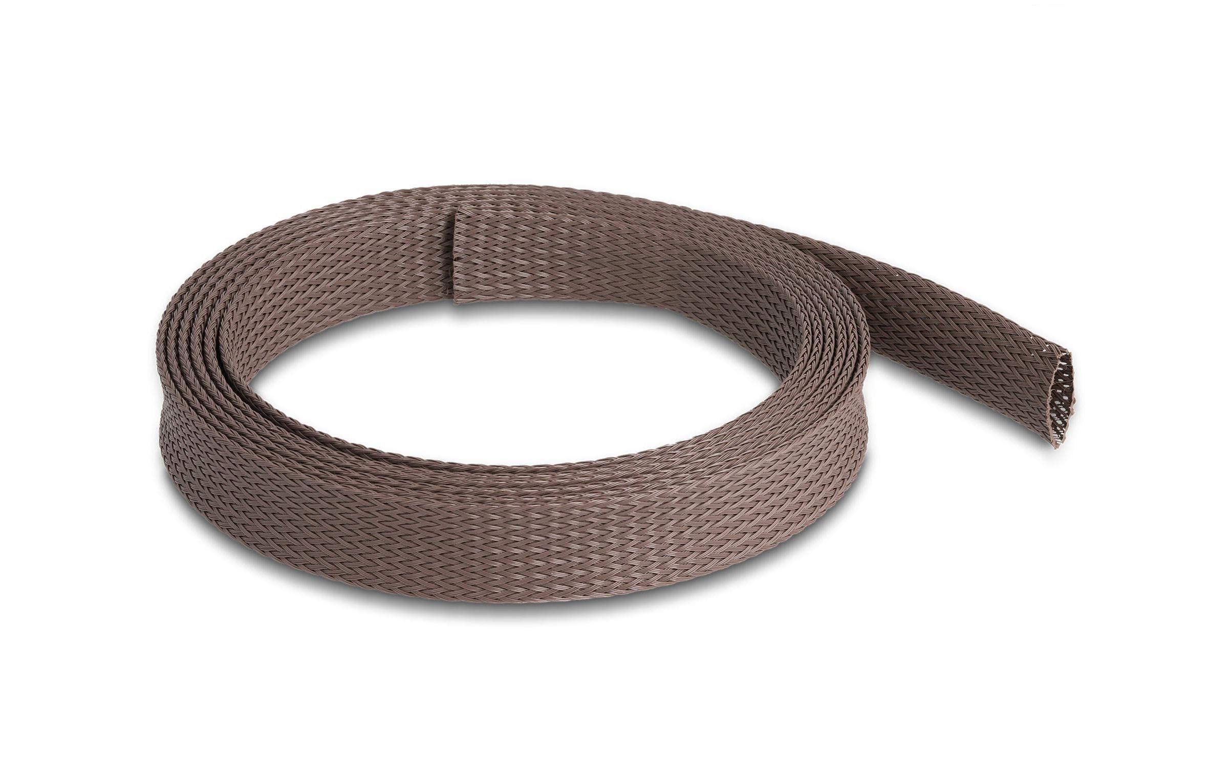 Delock Geflechtschlauch nagerfest, 2 m x 19 mm Braun