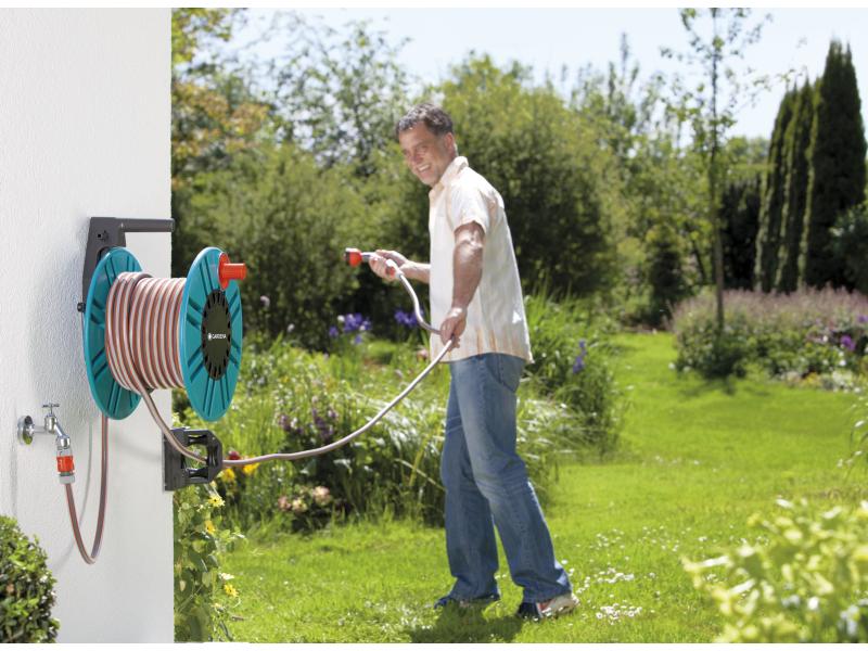 Gardena Classic Wand-Schlauchtrommel 60