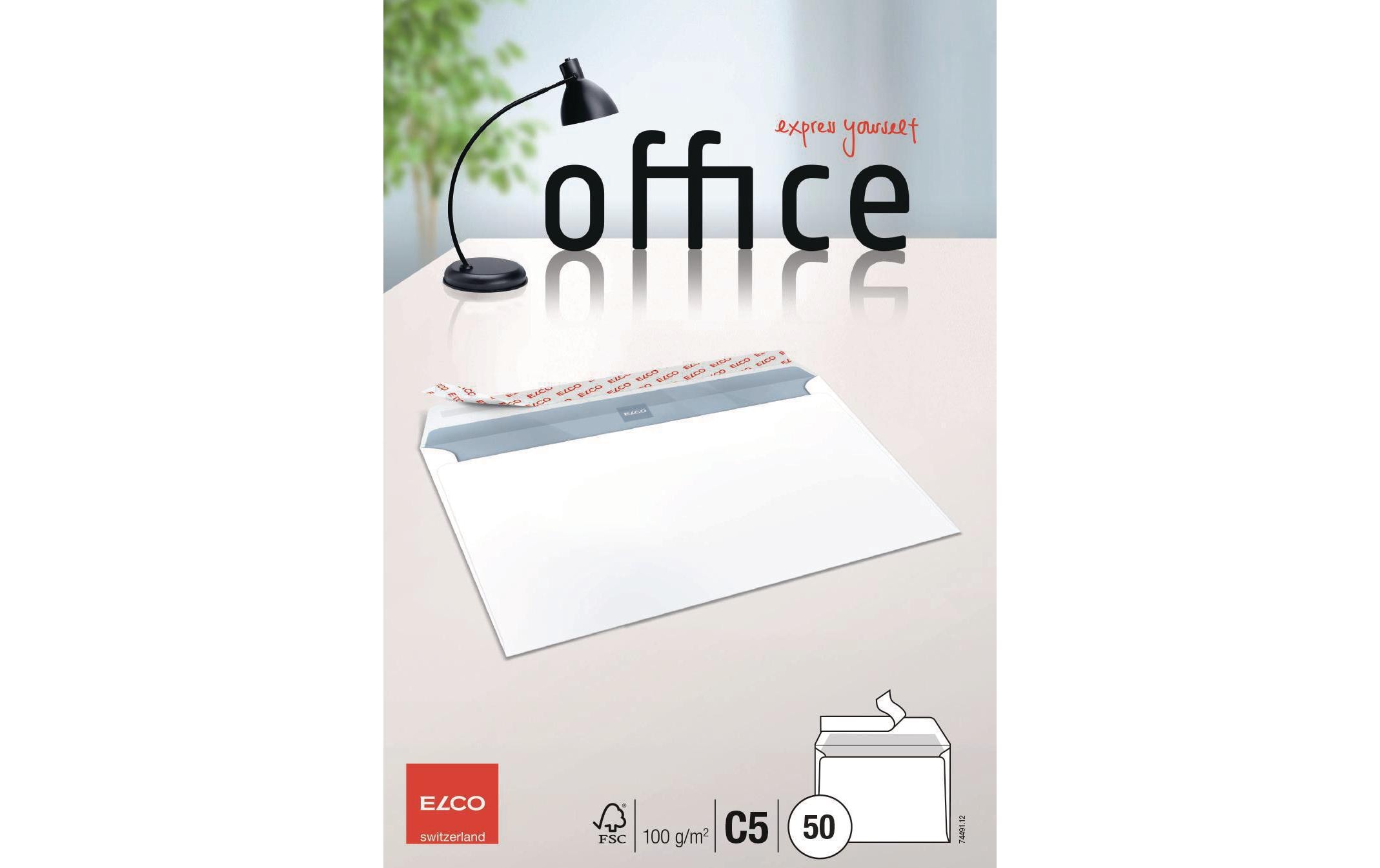 ELCO Couvert Office C5 ohne Fenster, 50 Stück – Couvert von ELCO