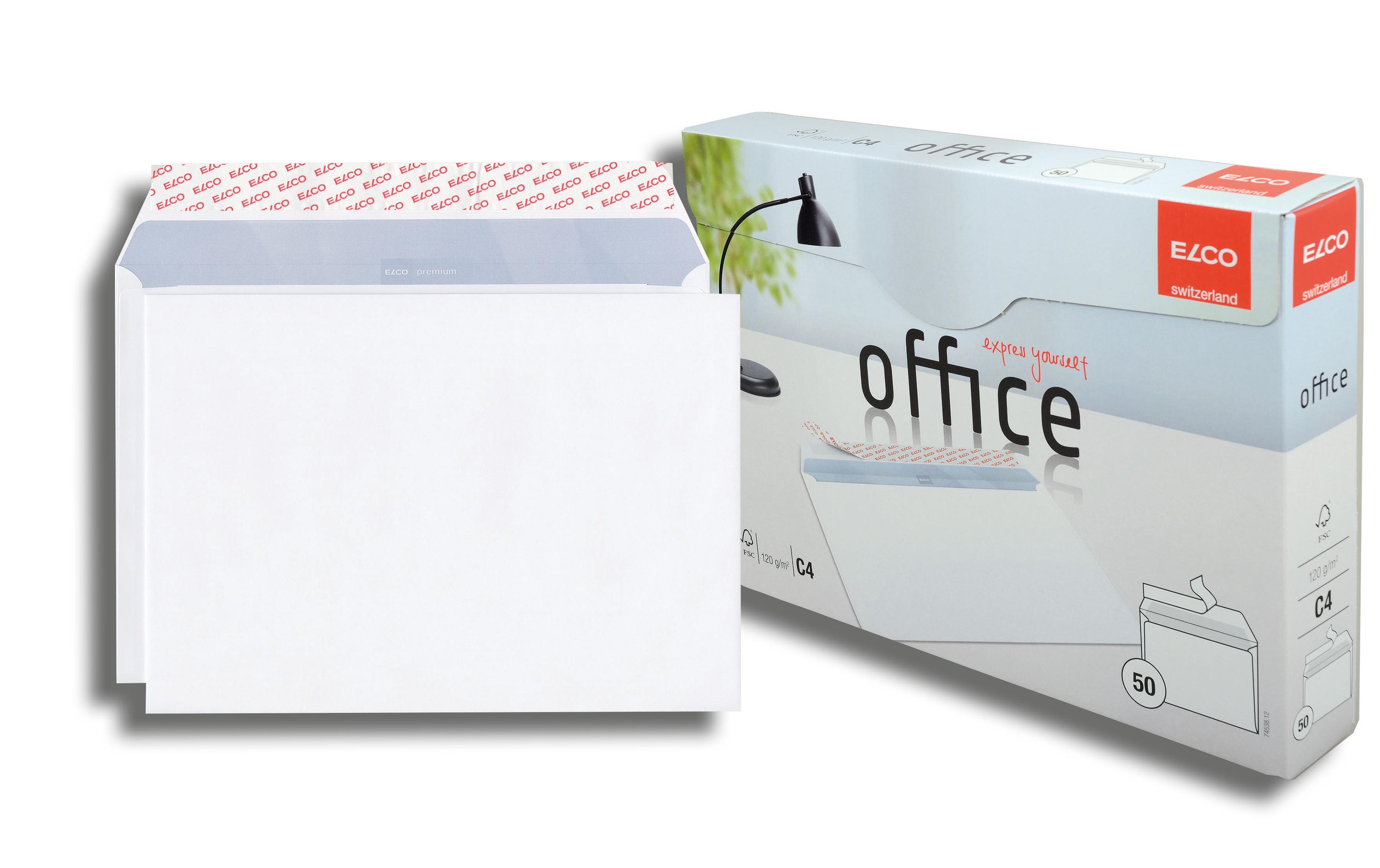 ELCO Couvert Office Box C4 ohne Fenster, 50 Stück – Couvert von ELCO
