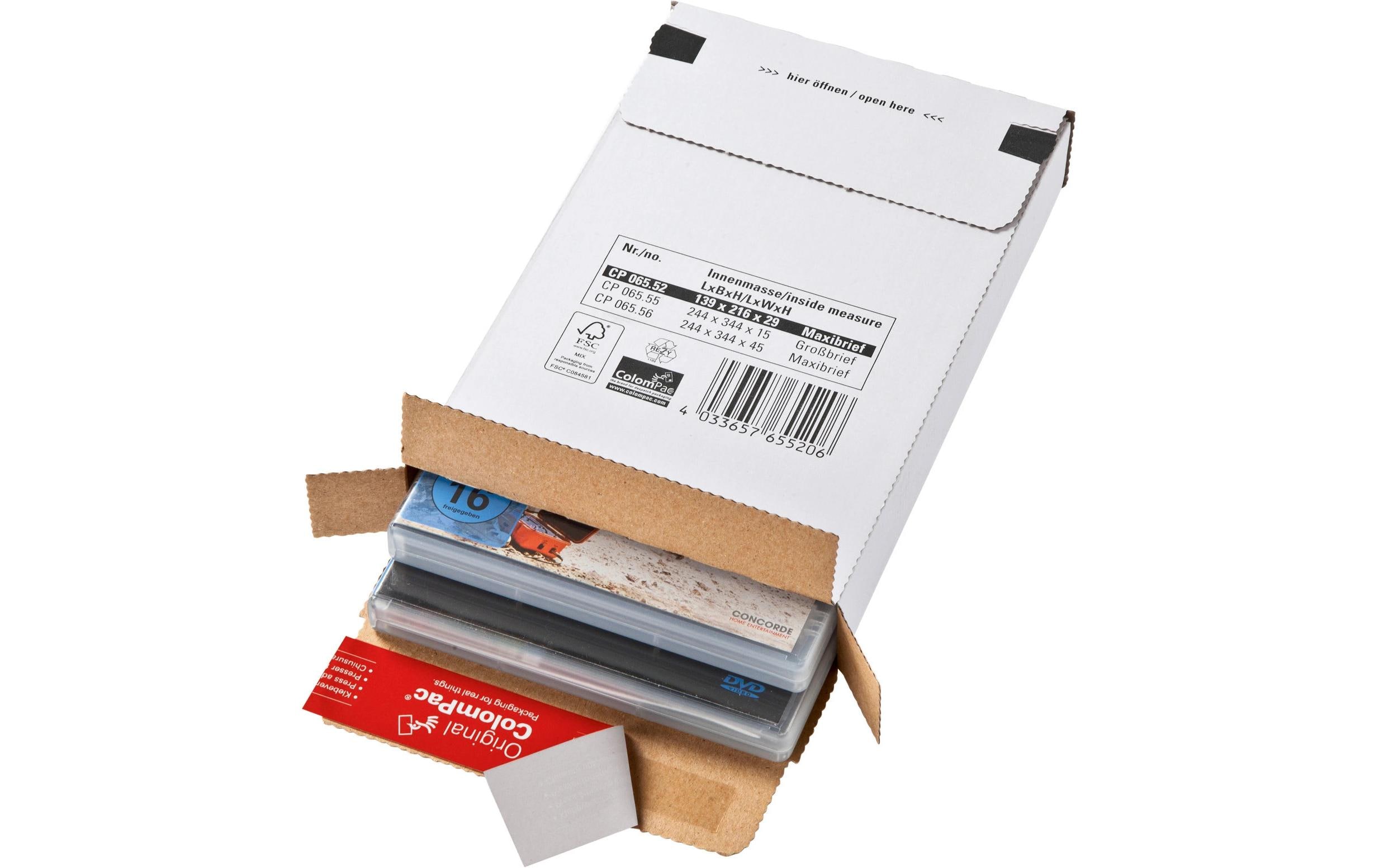 Antalis Versandkarton Kurierpaket 244 x 344 x 45 mm Weiss – Versandkarton von Antalis