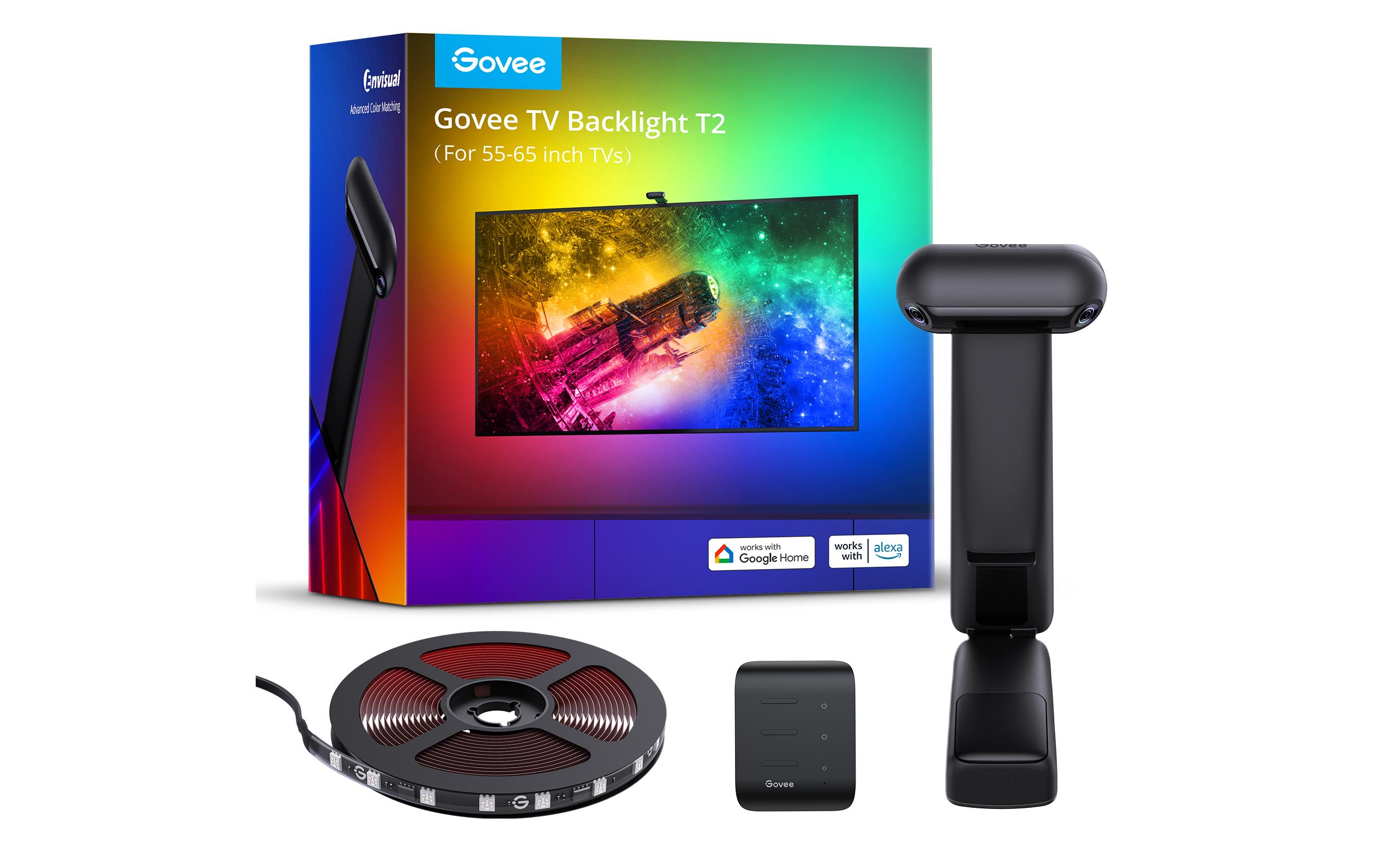 Govee Envisual TV Backlight T2, 55-65, RGBIC, WiFi, BT – Zubehör für LED-Streifen von Govee