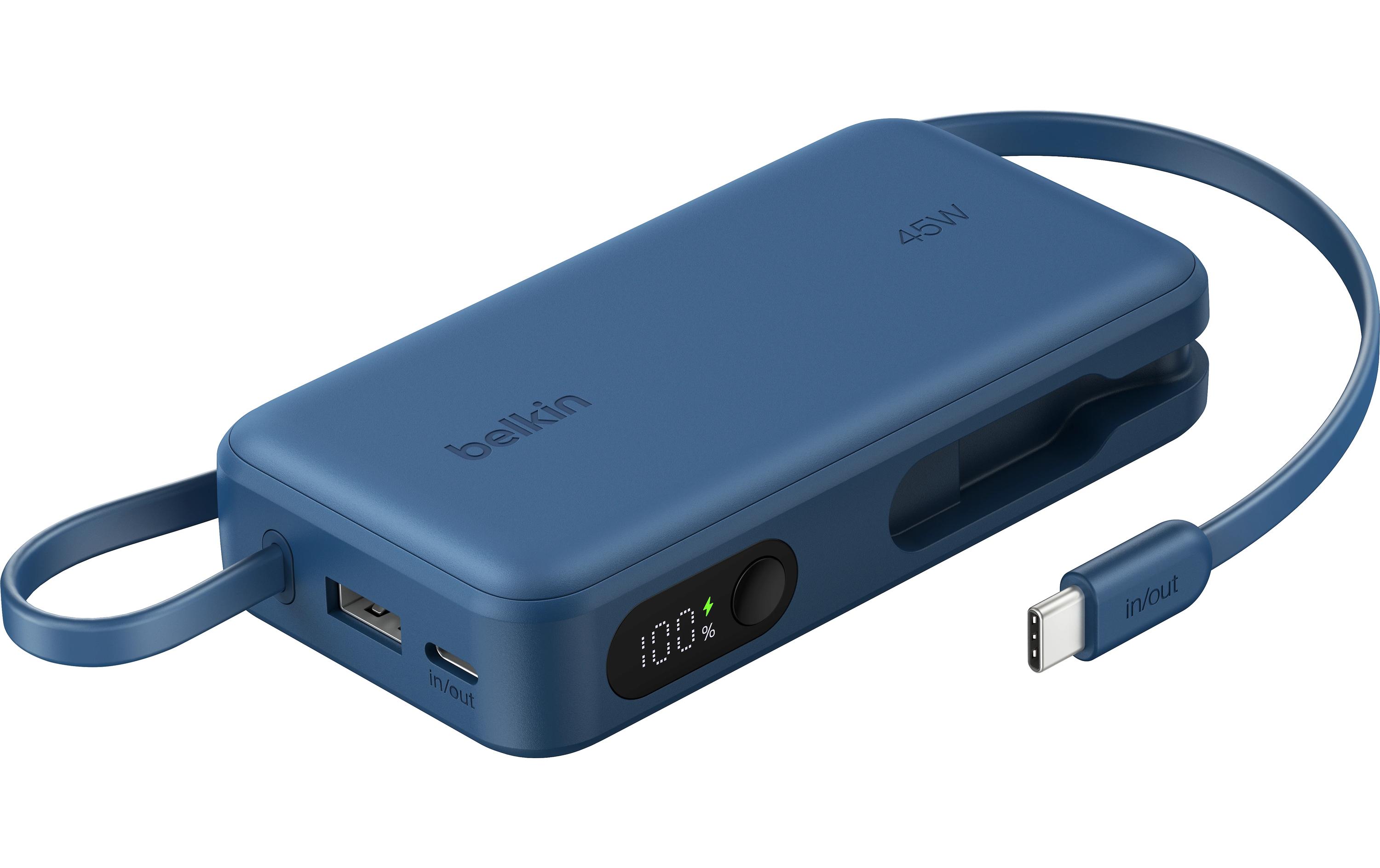 Belkin BOOSTCHARGE mit Display, 10000 mAh, USB-C Kabel
