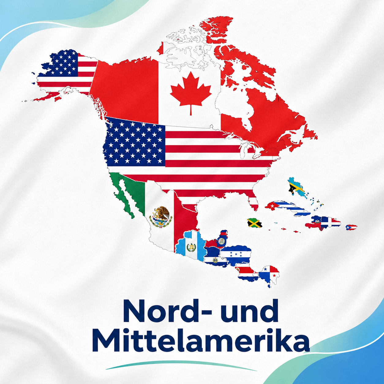 Länderfahnen – Individuelle Größen und Materialien Nord-und Mittel Amerika
