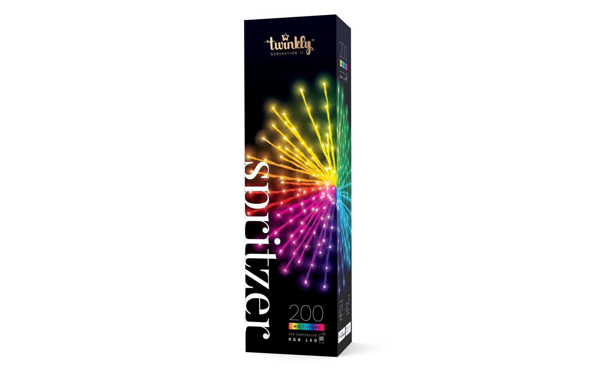 Twinkly LED-Lichterkette Spritzer, 200 LEDs, Ø 40 cm,BT+WiFi,RGB – Zubehör für LED-Streifen von Twinkly
