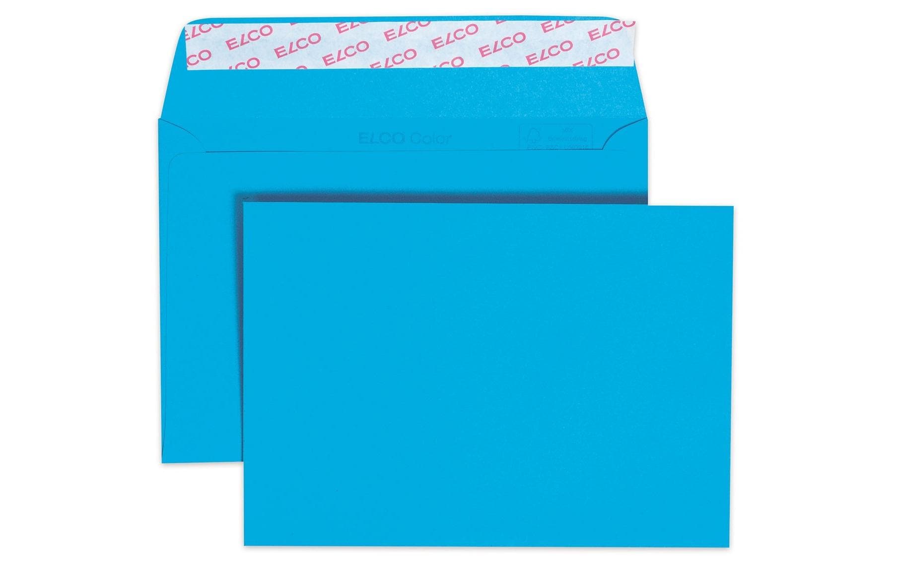 ELCO Couvert Color C6, Keine Fenster, 25 Stück, Blau – Couvert von ELCO
