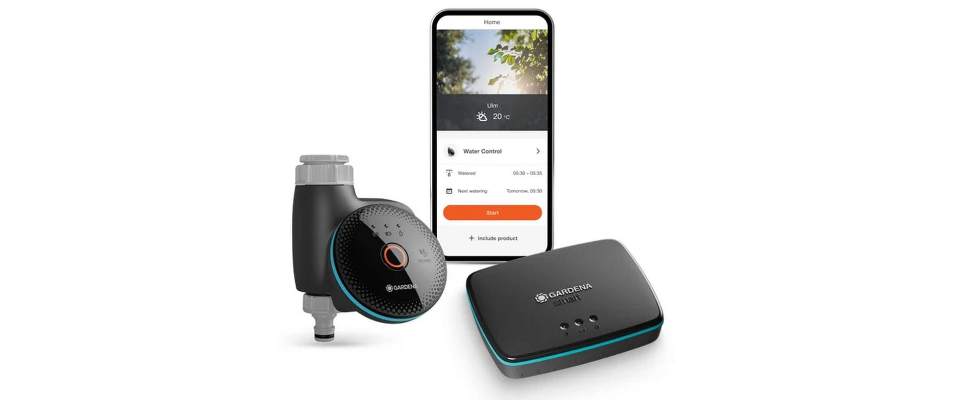 GARDENA Bewässerungssteuerung smart Water Control Set – Bewässerungszubehör für die Gartenbewässerung