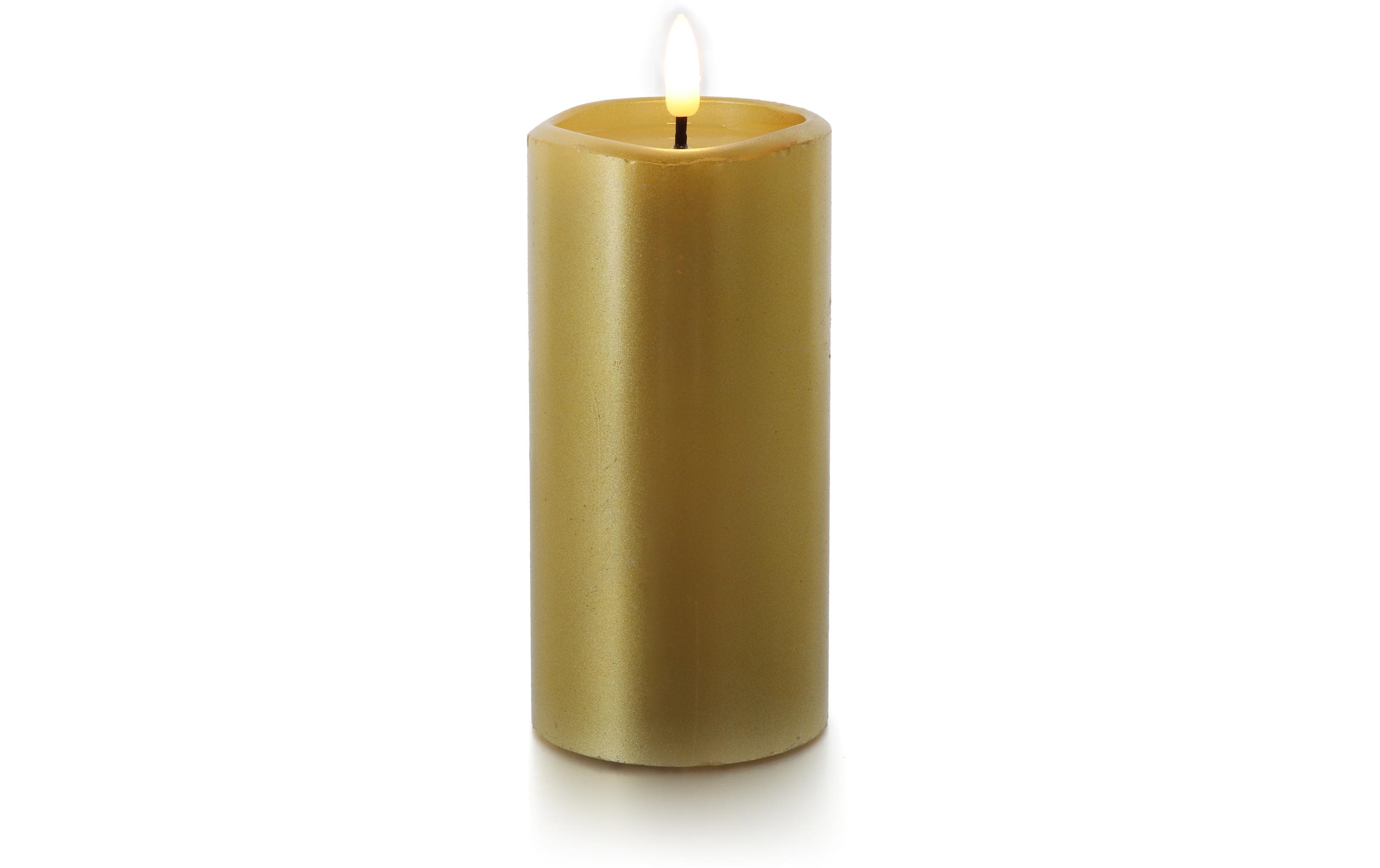 balthasar LED Kerze Novita gross Gold – LED-Kerze mit Timer von balthasar