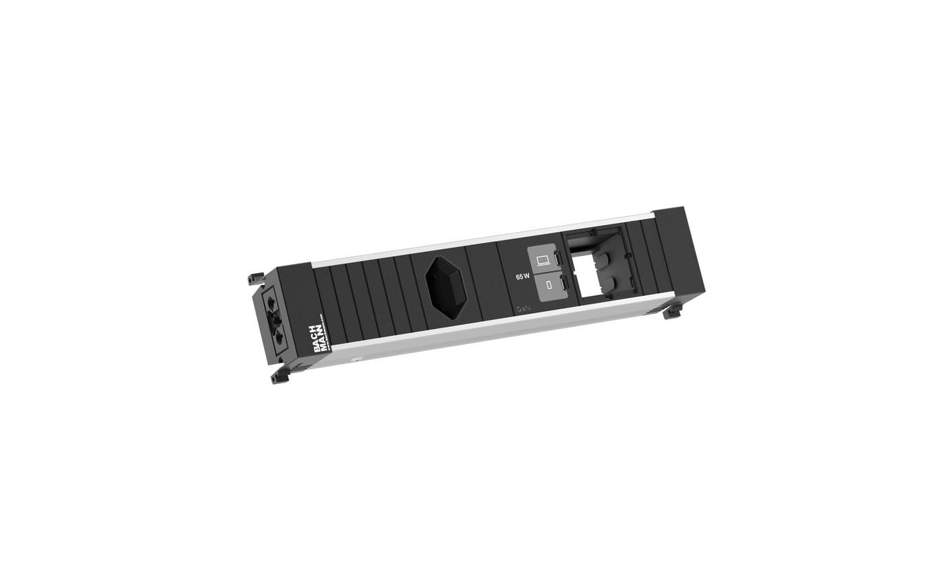 Bachmann Einbausteckerleiste CONF M 1xT13 1xUSB C/C 65W 1xCM schwarz – Einbausteckdose von Bachmann