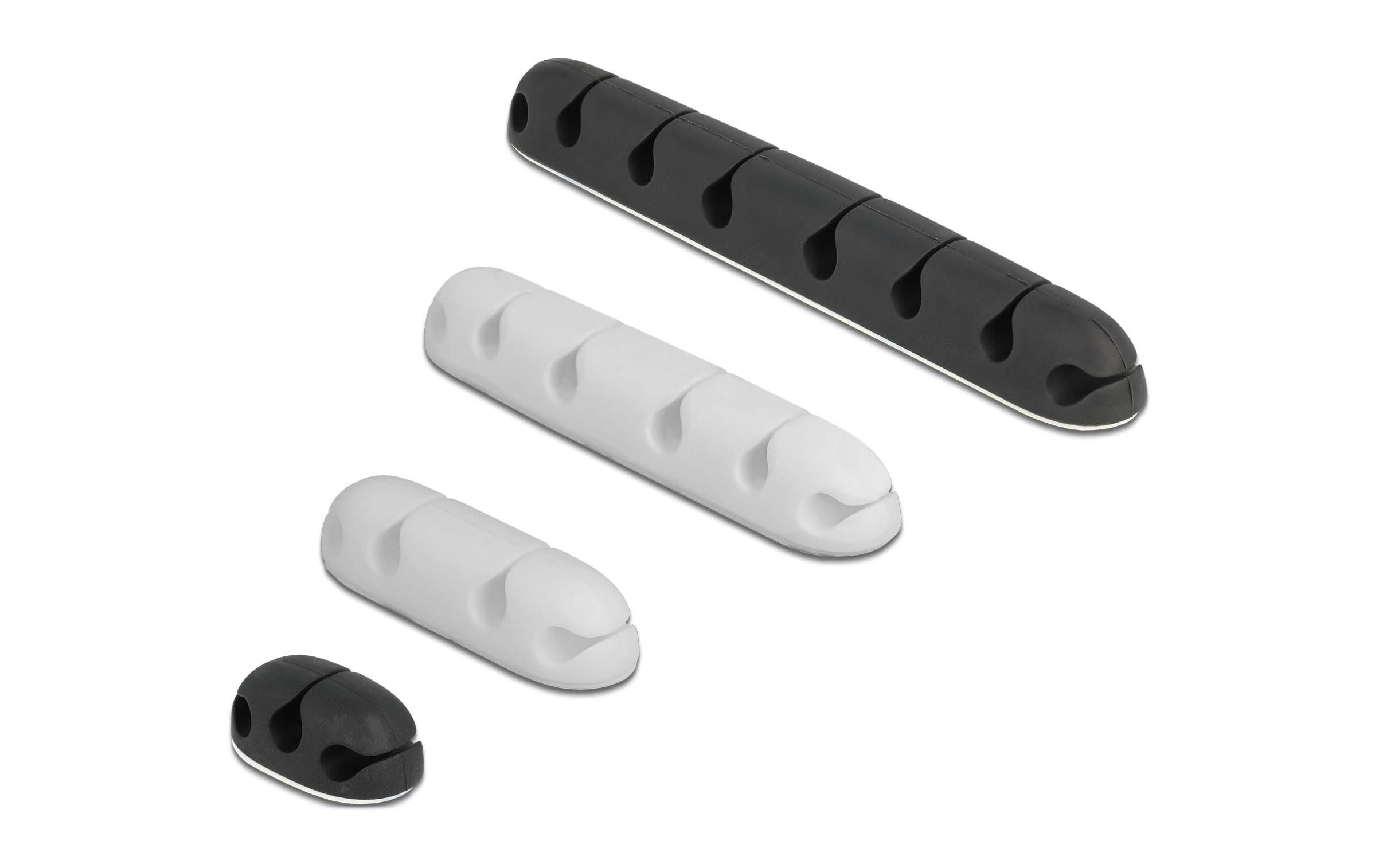 Delock Kabelhalter Kombi Set 4 Stück – Kabelhalter von Delock