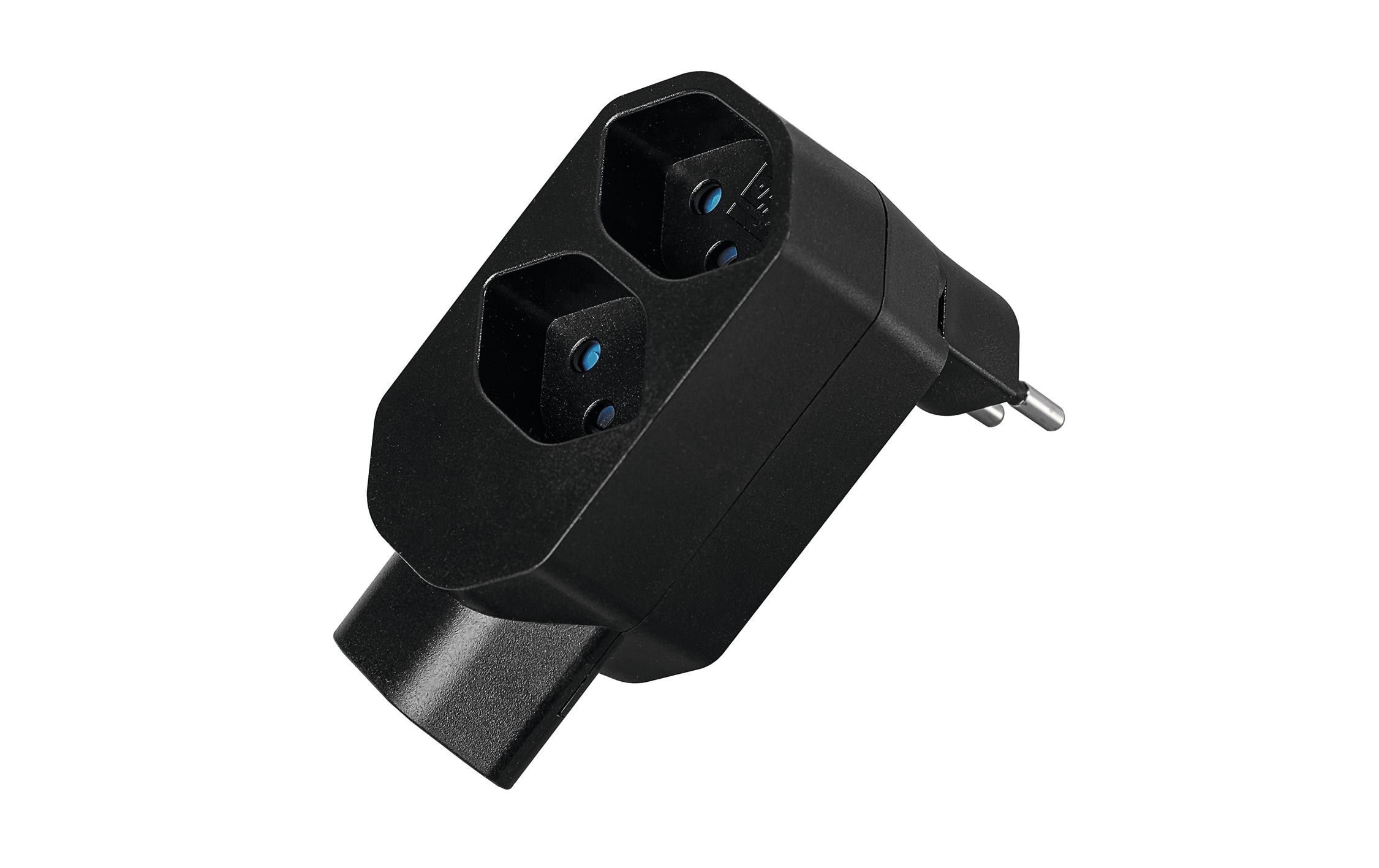 STEFFEN Manta Mehrfachadapter 3xT13 (1x unten) drehbar 3 – Mehrfachstecker von STEFFEN