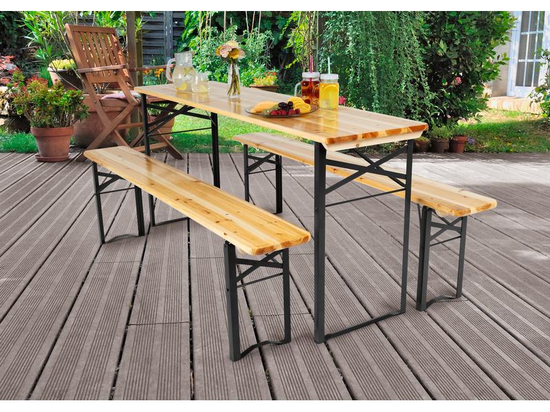 EASYmaxx Festbankgarnitur 170x46x75cm