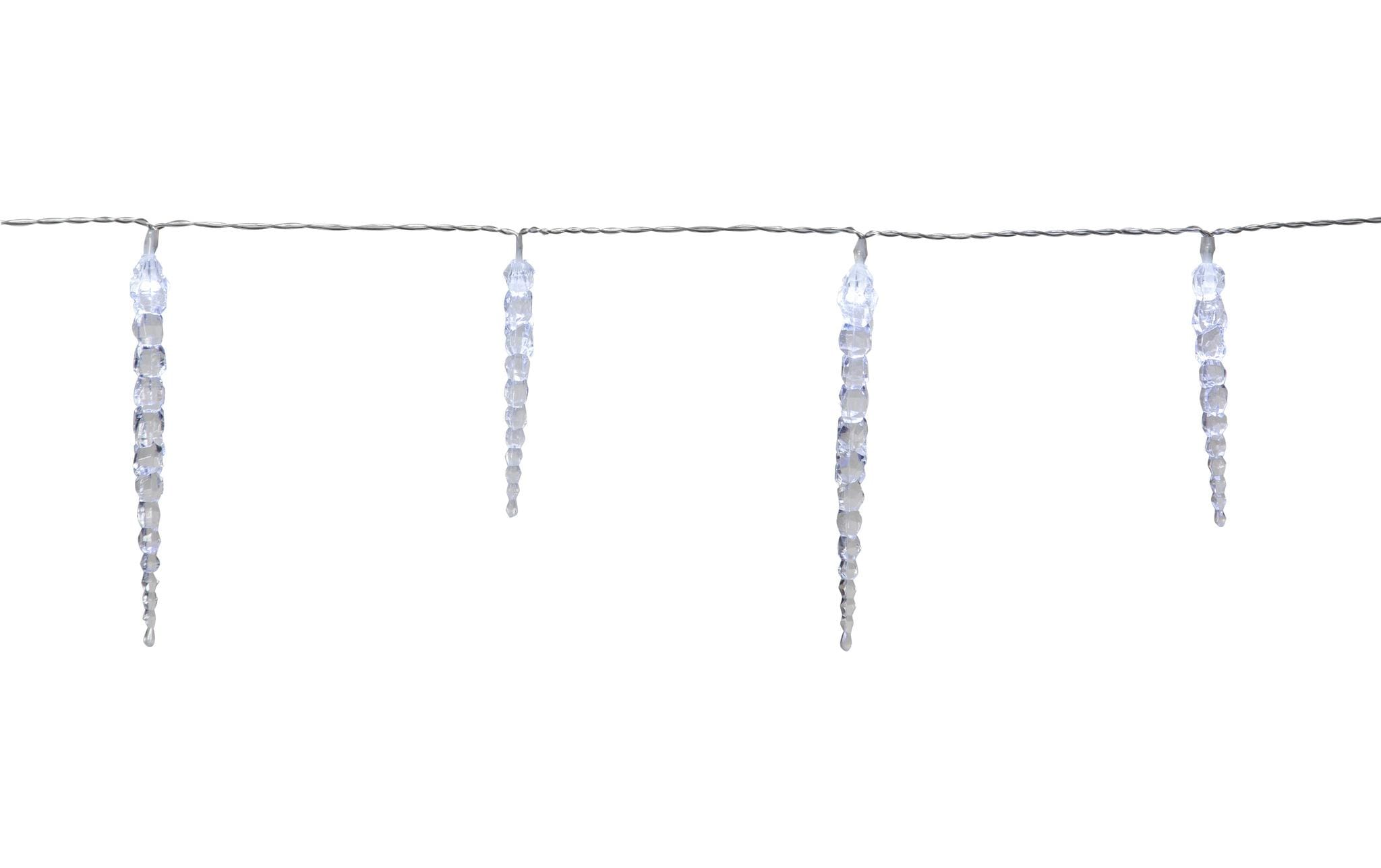 Star Trading LED-Lichtervorhang Gelido Eiszapfen, 40 LED, 6 m
