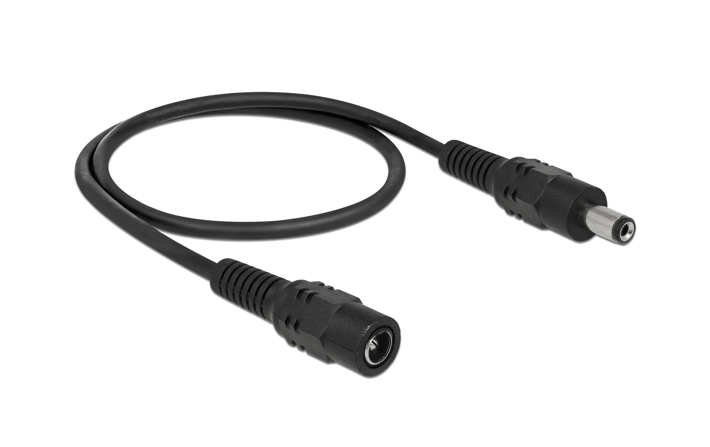 Delock Kabel DC Verlängerung 5.5 x 2.1 mm, 50 cm – DC-Adapter von Delock