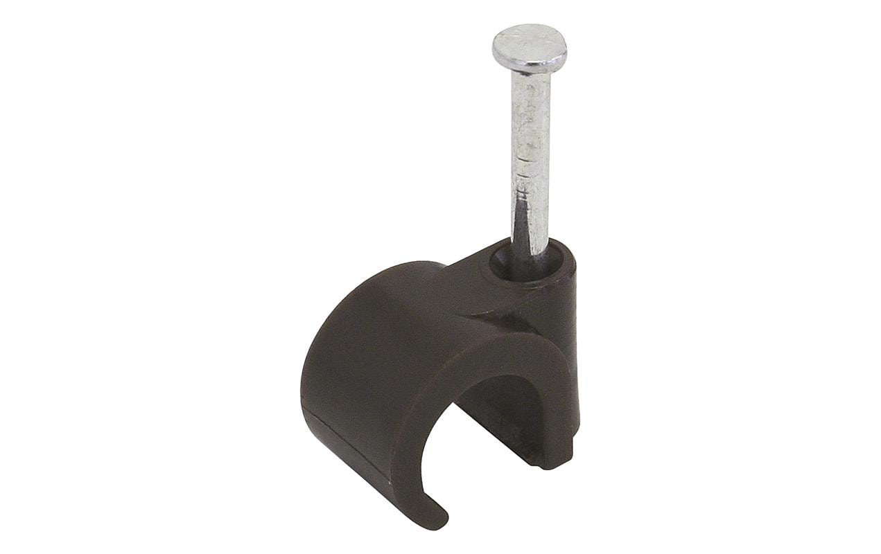 STEFFEN Nagelbriden für Kabel 8-10 mm, Braun 25 Stück