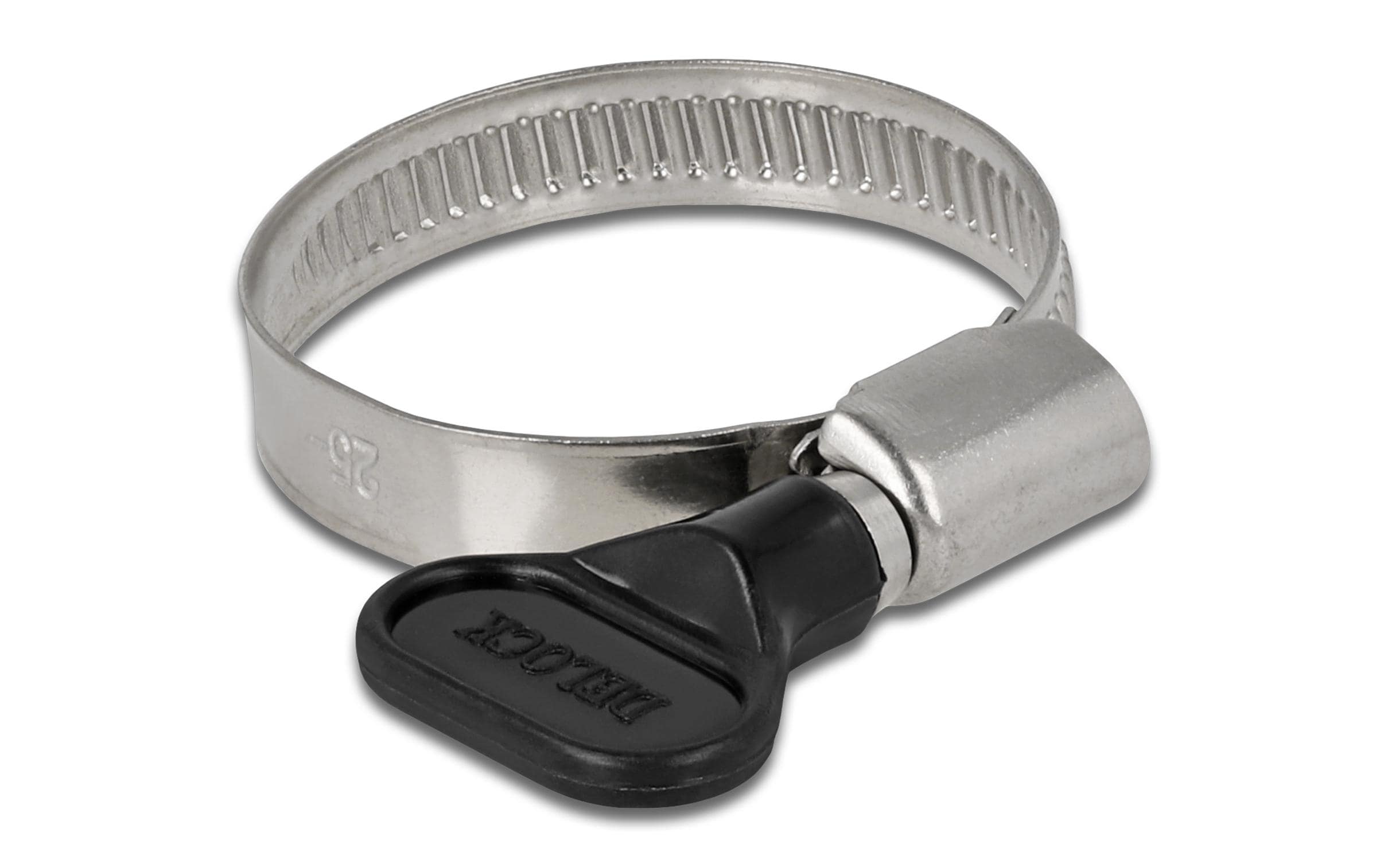 Delock Schlauchschelle 25-40 mm, Schwarz 10 Stück – Schlauchschelle für die Gartenbewässerung
