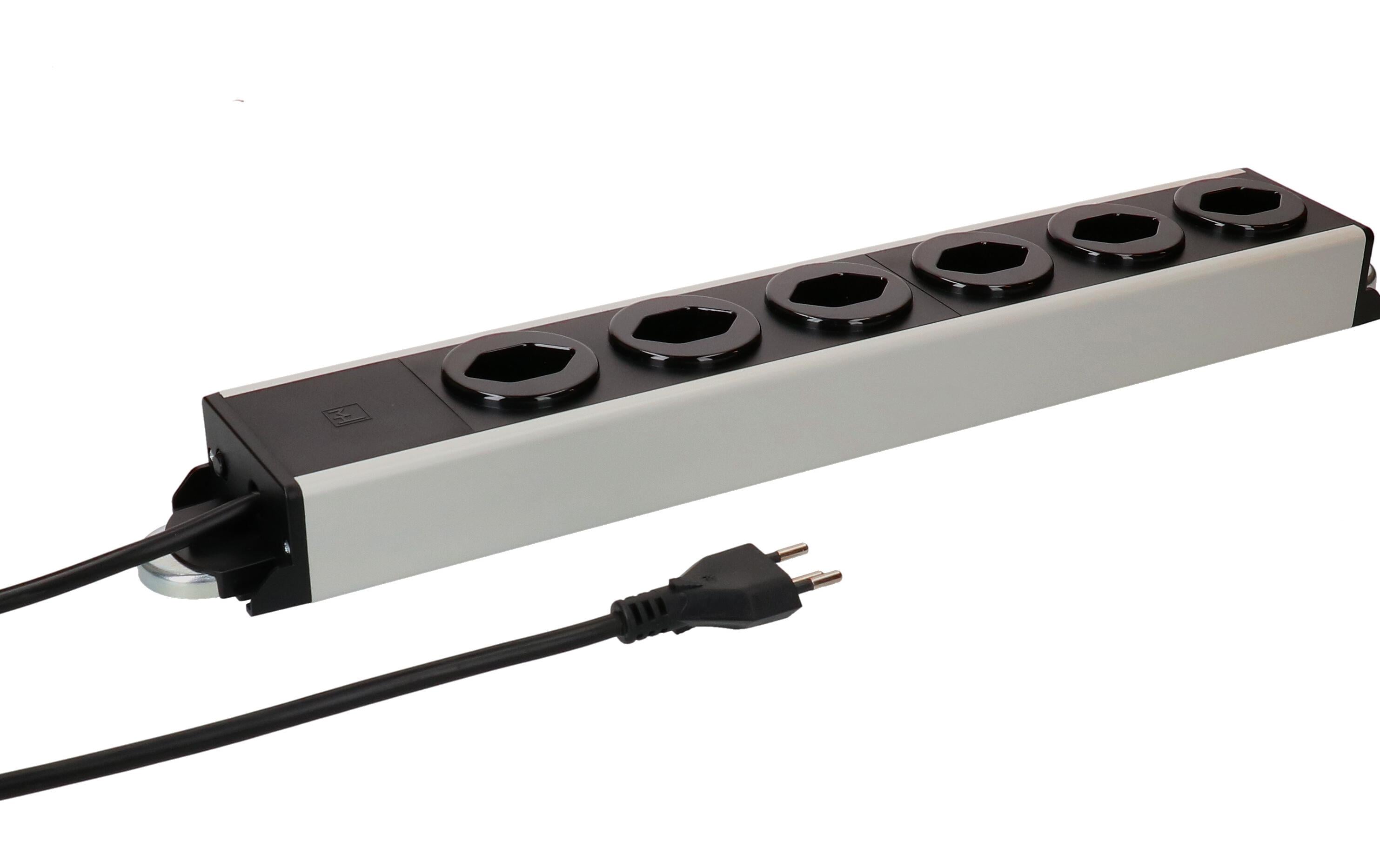 Max Hauri Steckdosenleiste Power Line 6x Typ 13 1.5m Magnet – Steckerleiste von Max Hauri