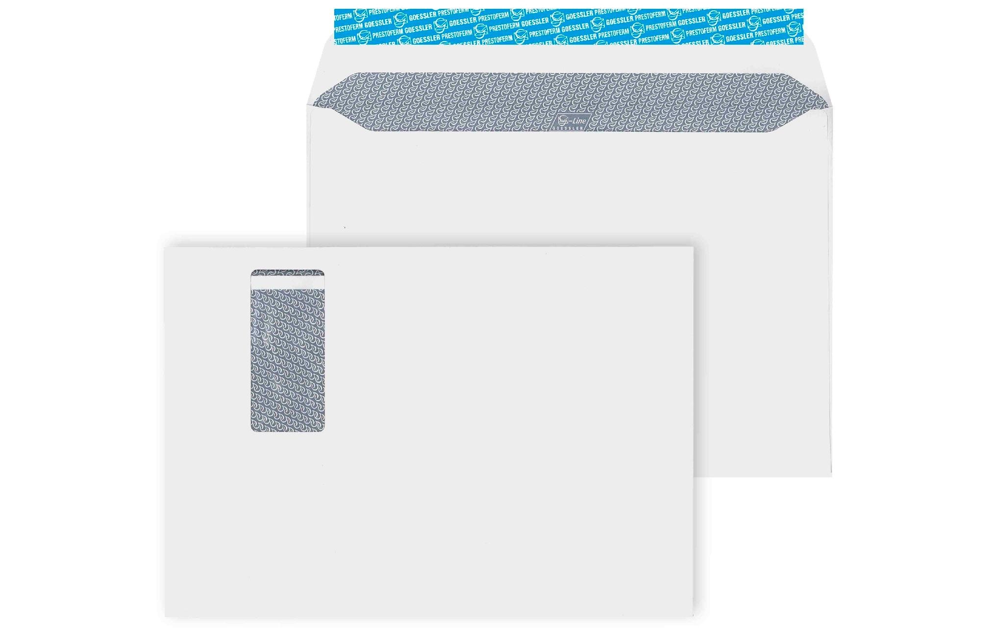 Goessler Couvert mit Fenster G-Line Pure C4, Rechts, 250 Stück – Couvert von Goessler