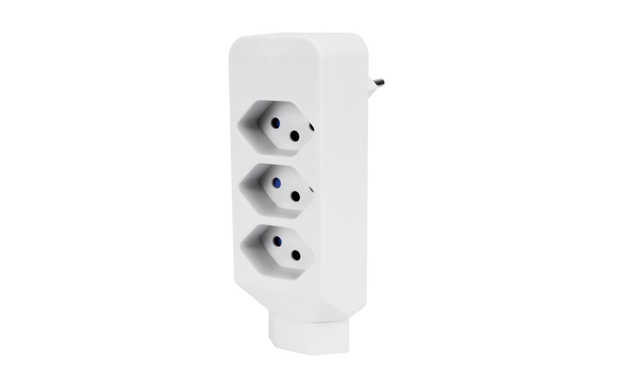 STEFFEN Mehrfachadapter 3 + 1x T13, Weiss – Mehrfachstecker von STEFFEN