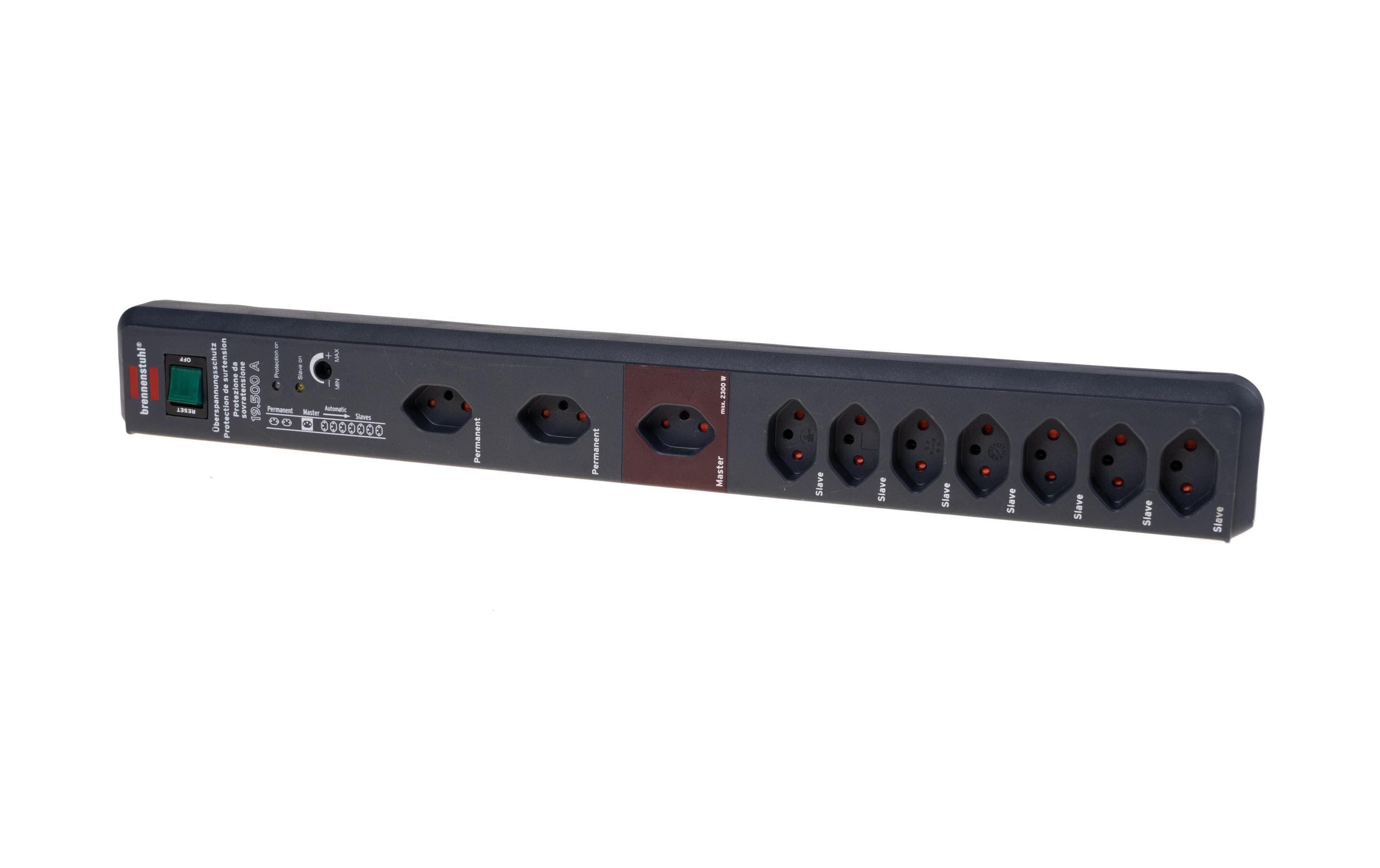 Brennenstuhl Master-Slave-Steckdosenleiste Secure-Tec 10x T13