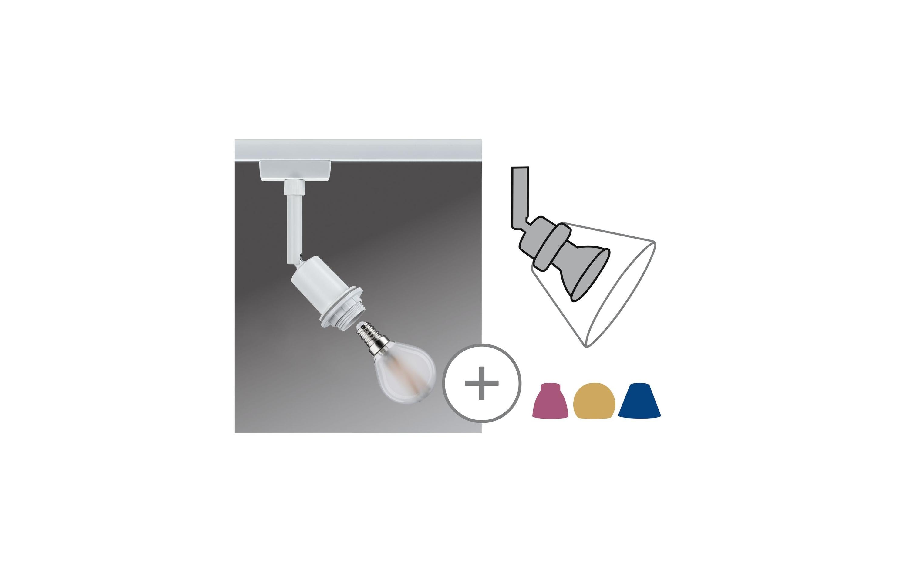Paulmann Schienenspot URail DecoSystems 1 x E14, 20 W, Weiss – Schienenspot für Paulmann URail von Paulmann