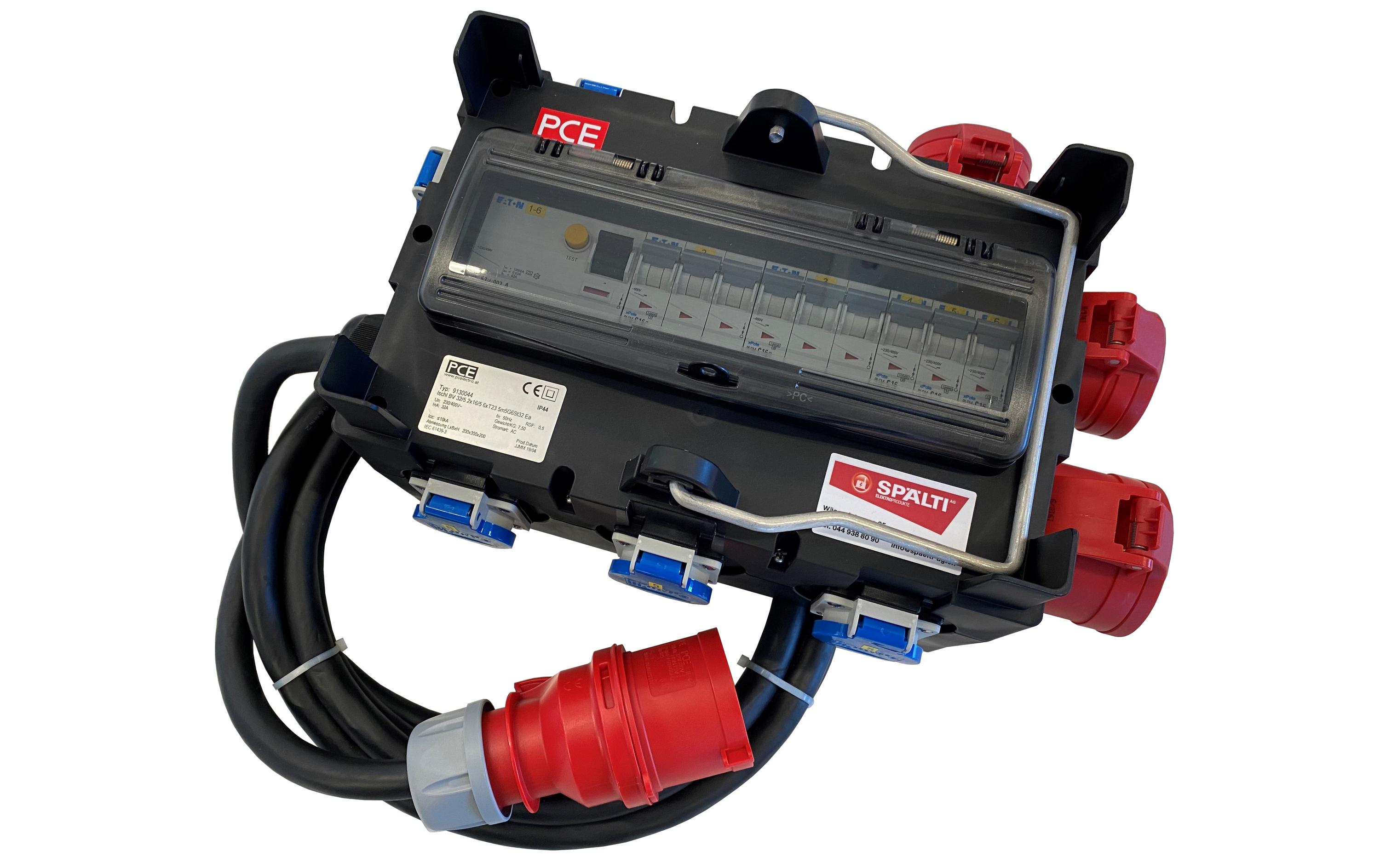 Spälti AG Baustromverteiler CEE32/5 32A mit 5 m Zuleitung – Baustromverteiler von Spälti AG