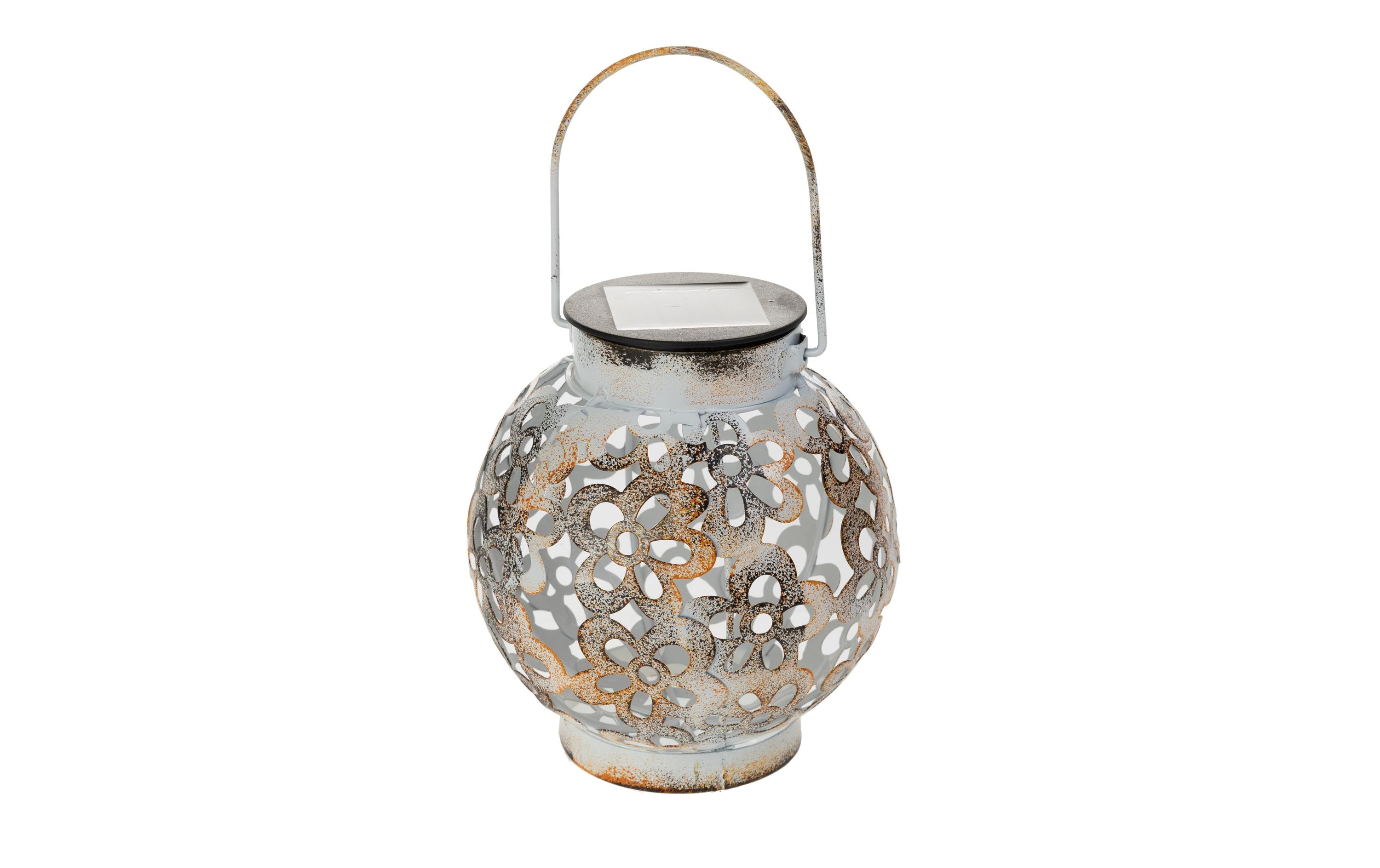 EGLO Leuchten Windlicht SOLAR 48781 Kugel Weiss – Windlicht mit Solar von EGLO Leuchten