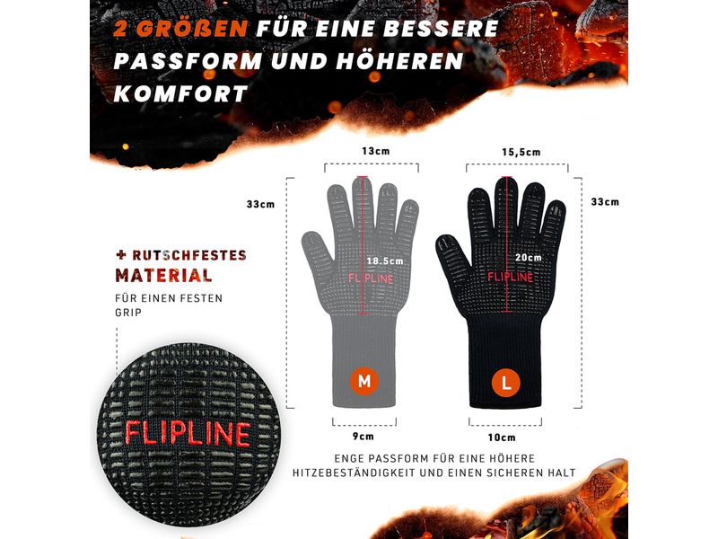 Flipline Grillhandschuhe L
