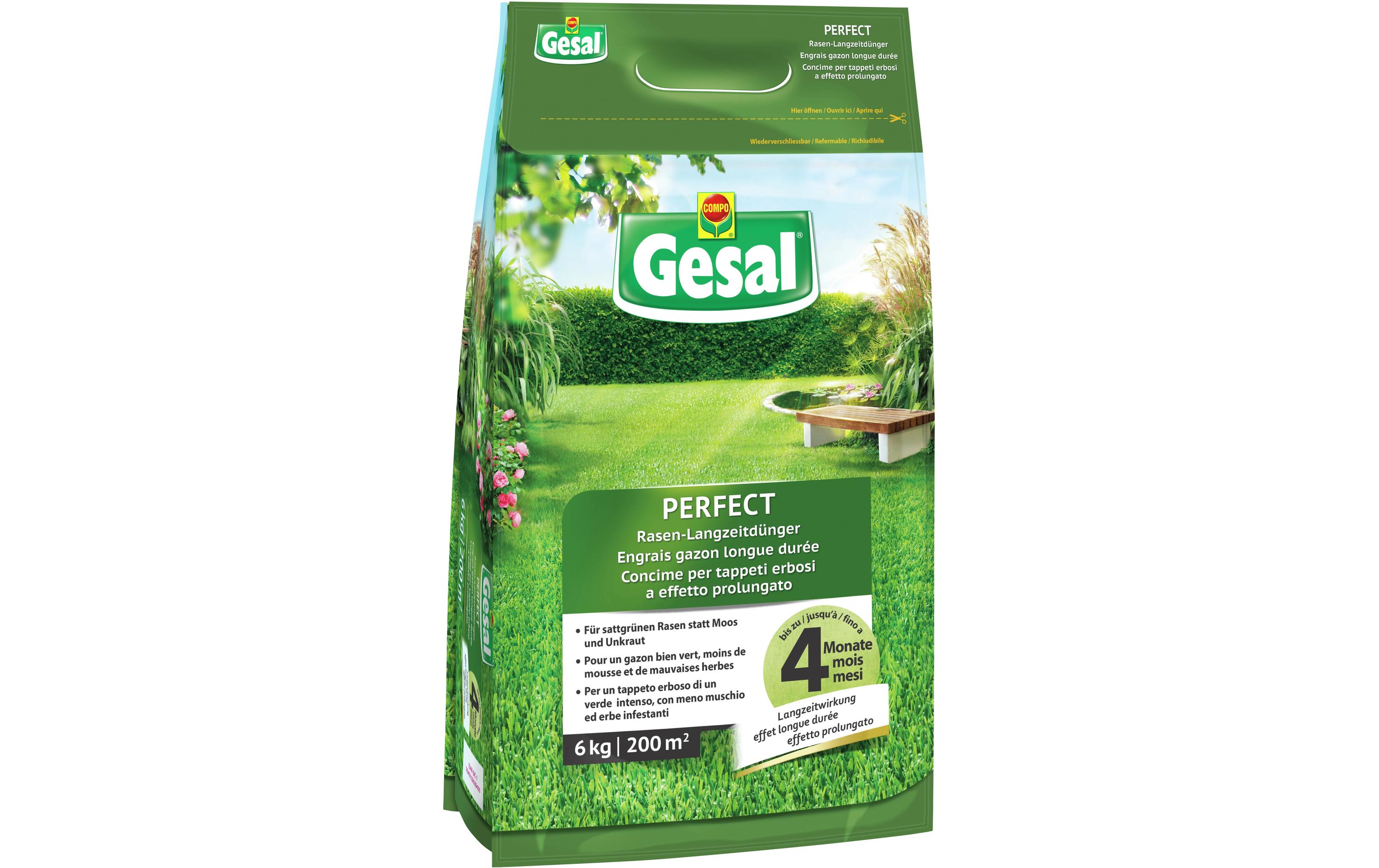 Gesal Rasen-Langzeitdünger PERFECT 6 kg