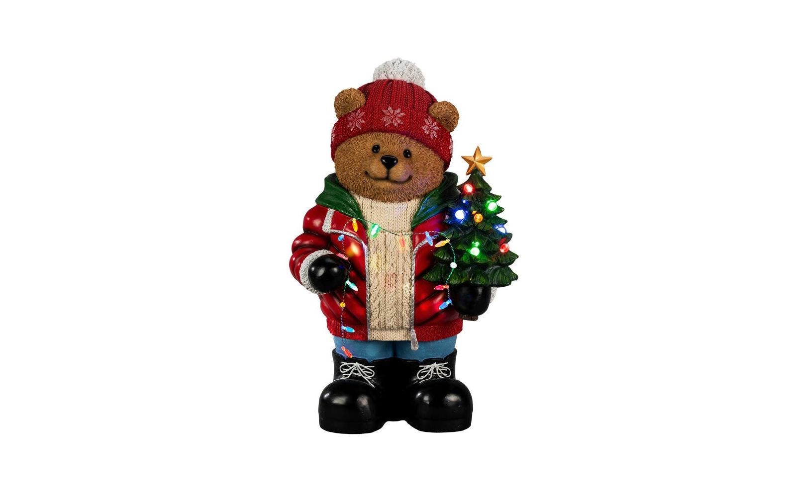 Konstsmide LED-Teddybär 6h Timer, 7 bunte Dioden