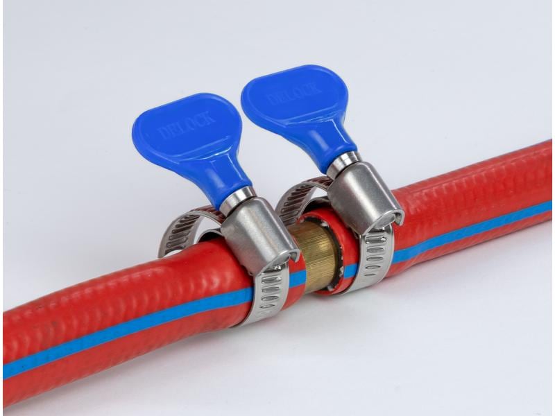 Delock Schlauchschellen, Blau, 10 Stück
