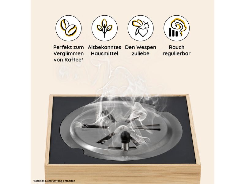 VapoWesp Räucherbox hellbraun