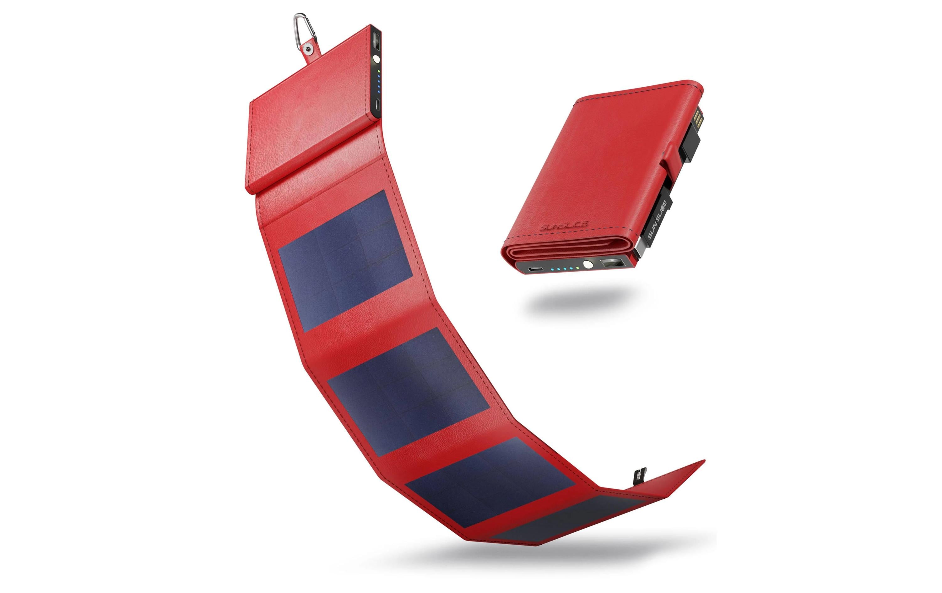 SunSlice Powerbank Photon 4W Sol – Rot, 4000 mAh