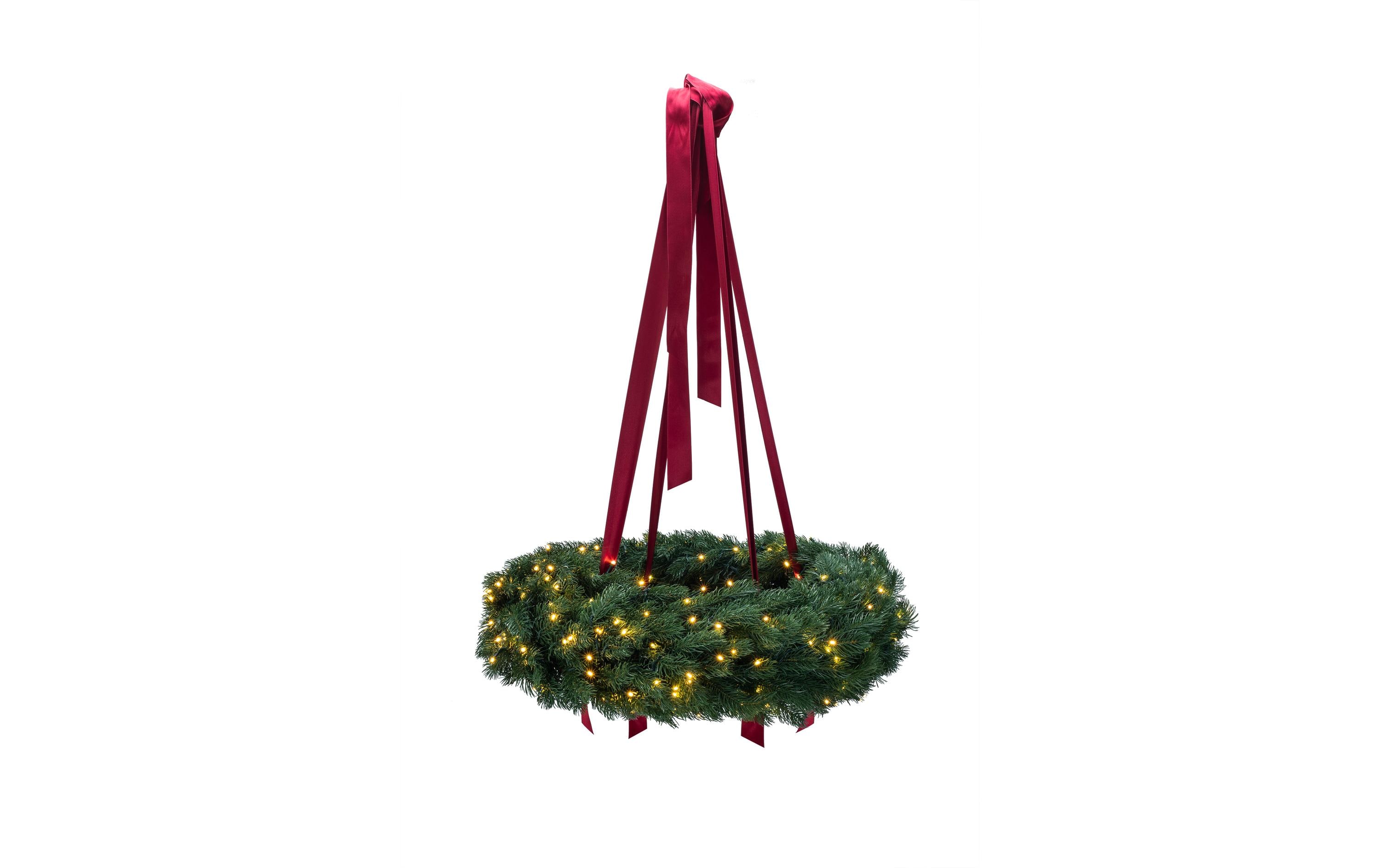 STT LED-Weihnachtskranz Green Wreath 80 cm – LED-Kranz für aussen von STT