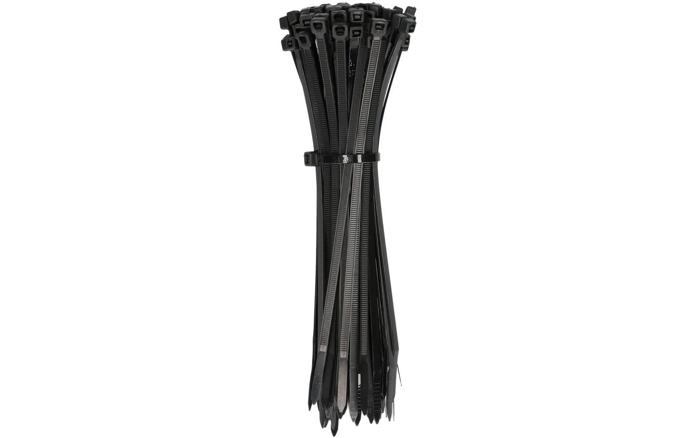 Max Hauri Kabelbinder 100 Stück Schwarz 150 mm x 3.6 mm – Kabelbinder von Max Hauri