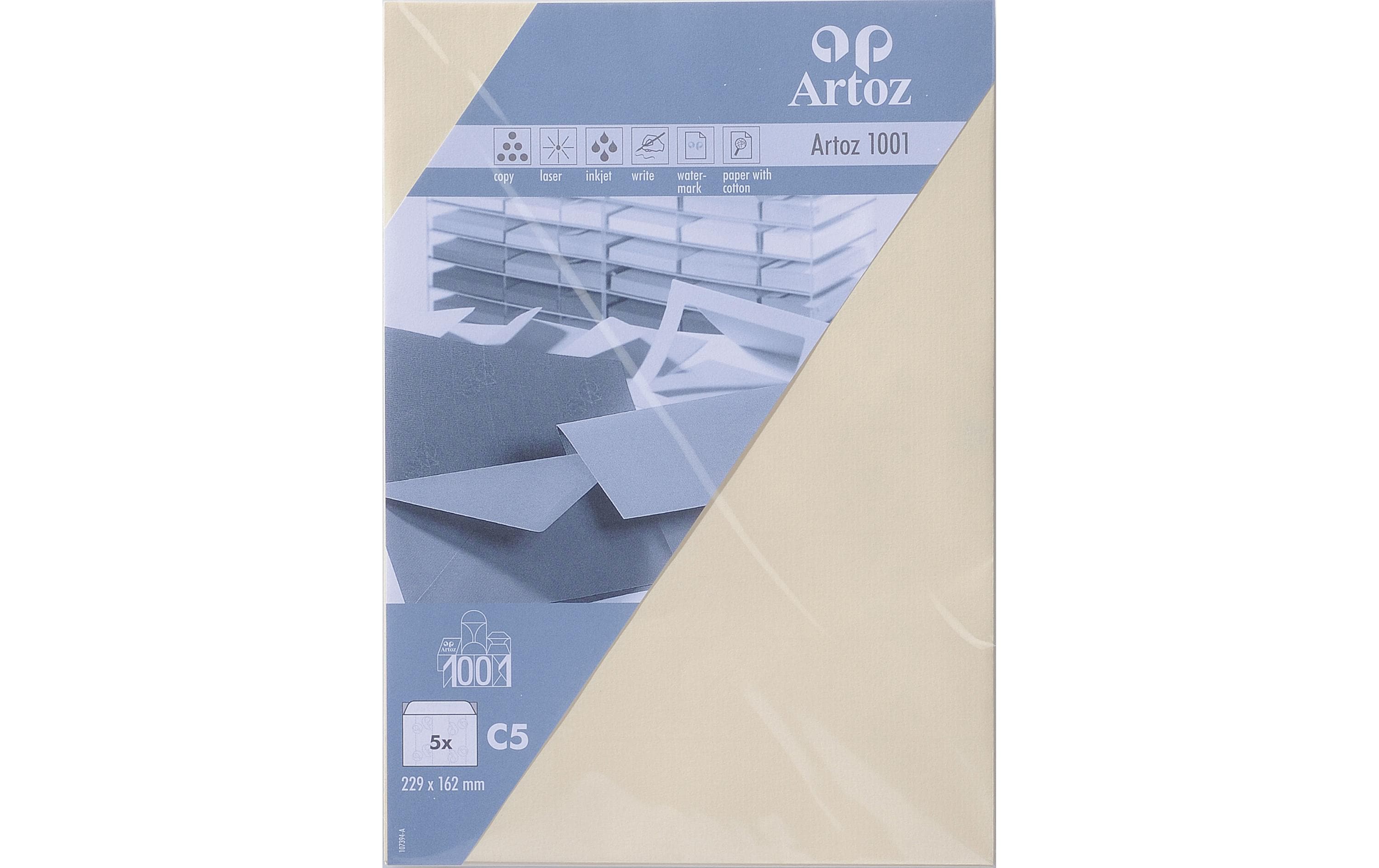 Artoz Couvert 1001, C5, 5 Stück, Chamois – Couvert von Artoz