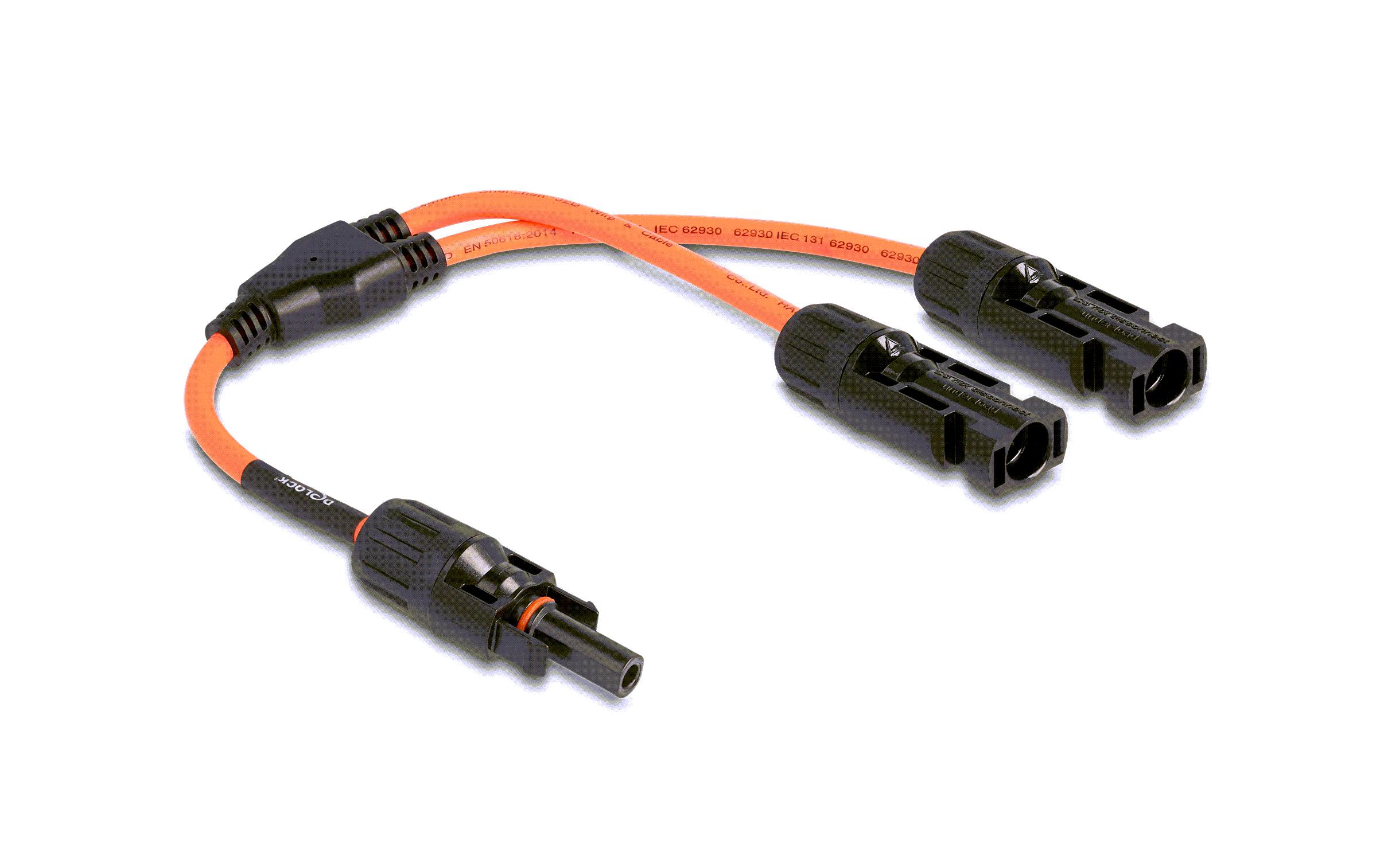 Delock Splitter Kabel DL4 1x Buchse zu 2x Stecker 4 mm², 30 cm