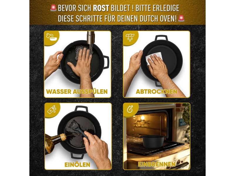 Dutch Oven -Topf 4,8L & pfanne 1,8L