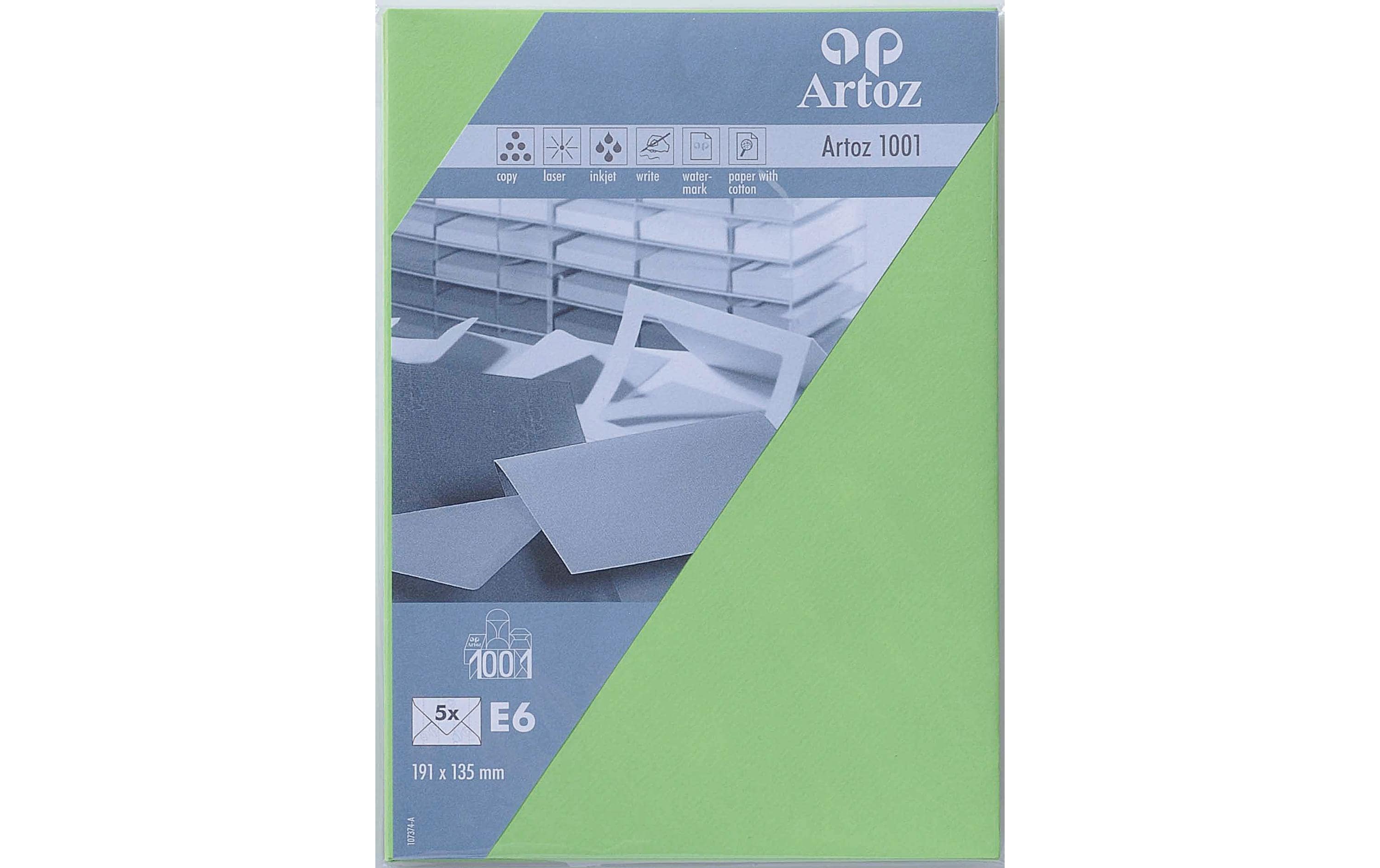 Artoz Couvert 1001, E6, 5 Stück, Birkengrün – Couvert von Artoz