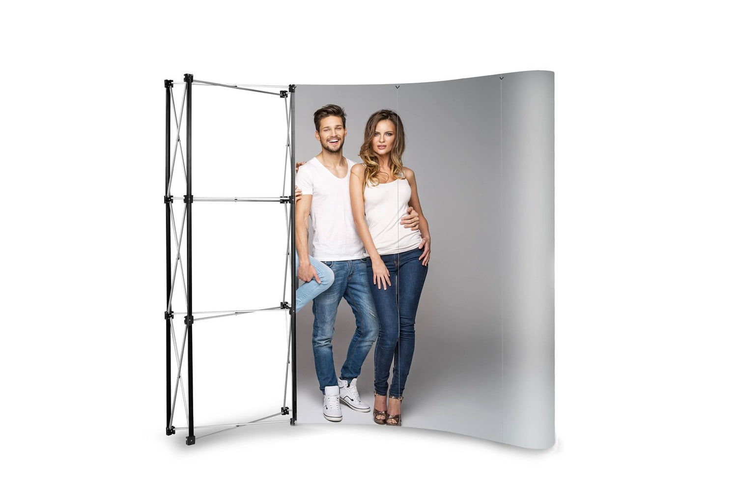 POP UP gebogen 3X3 im Koffer