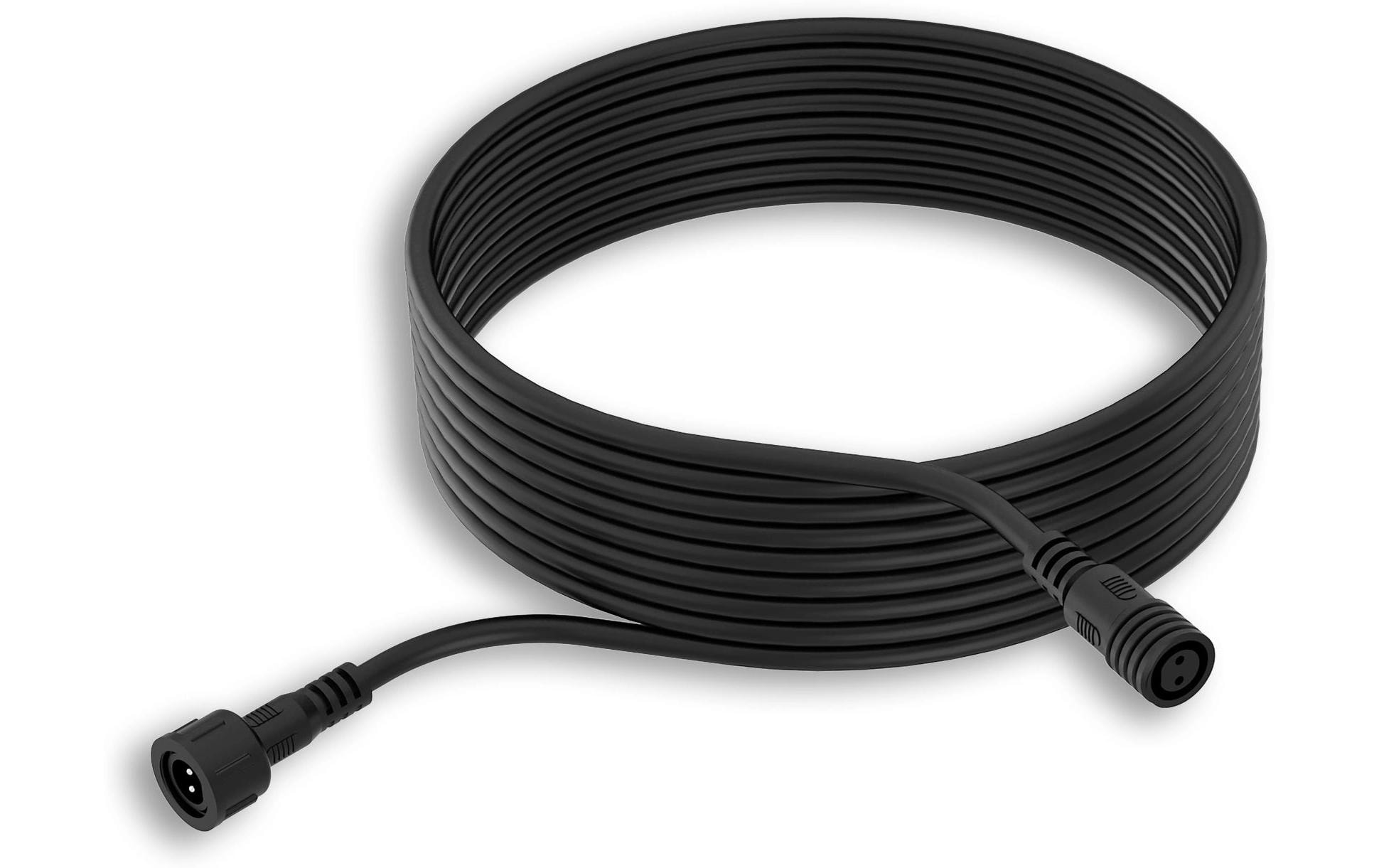 Philips Niedervolt Verlängerungskabel 10 Meter, IP65, schwarz – Verlängerungskabel von Philips