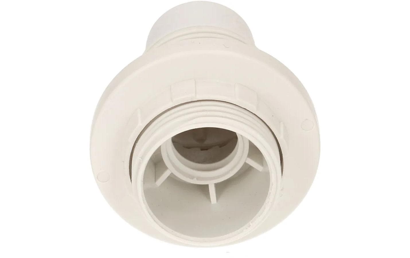 Max Hauri Lampenfassung E14 Randmantel weiss, M10 x 1 – Lampenfassung von Max Hauri