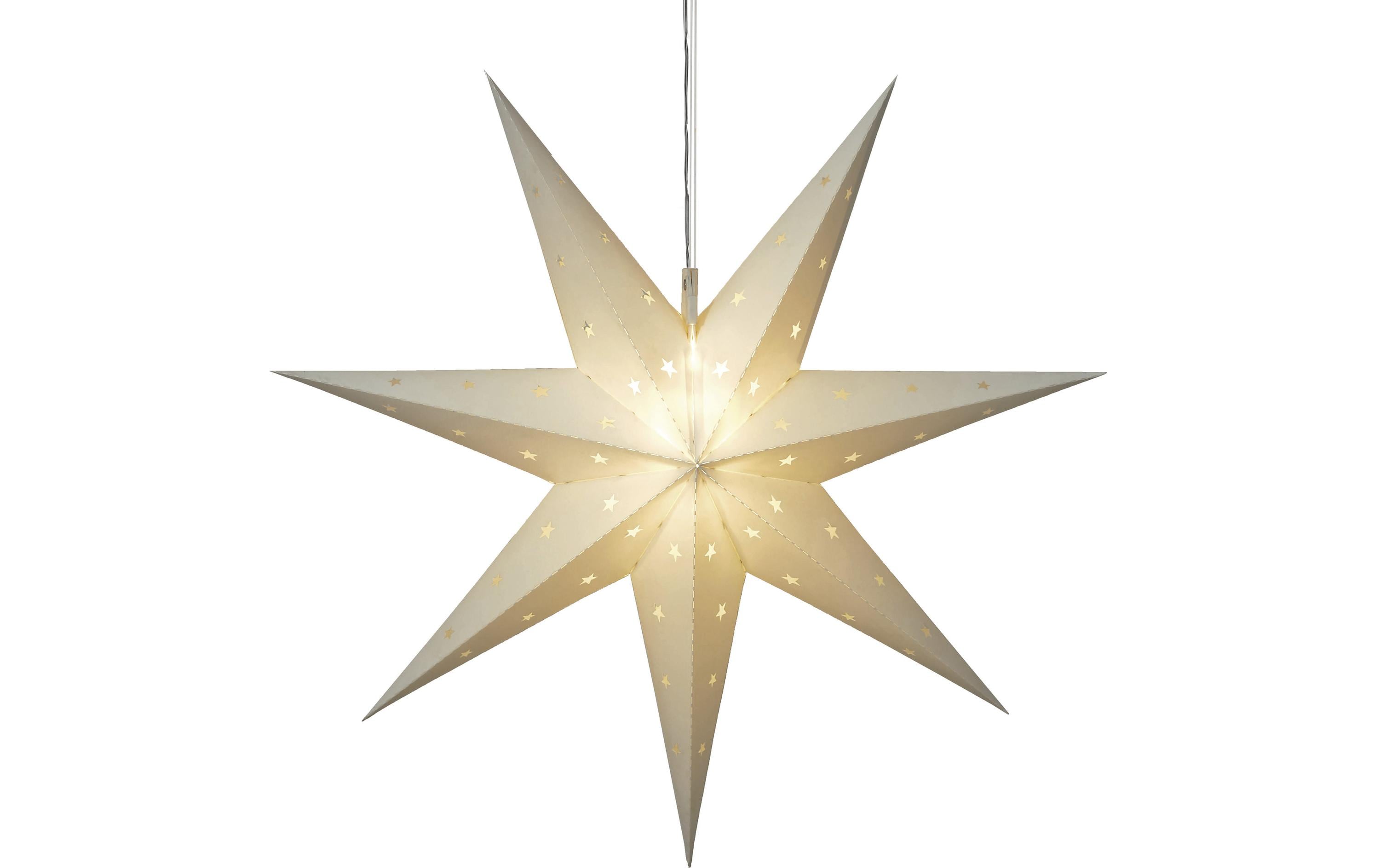 Star Trading LED-Stern Alice Weiss 12 LED, 60 cm, Outdoor – LED-Weihnachtsdeko von Star Trading