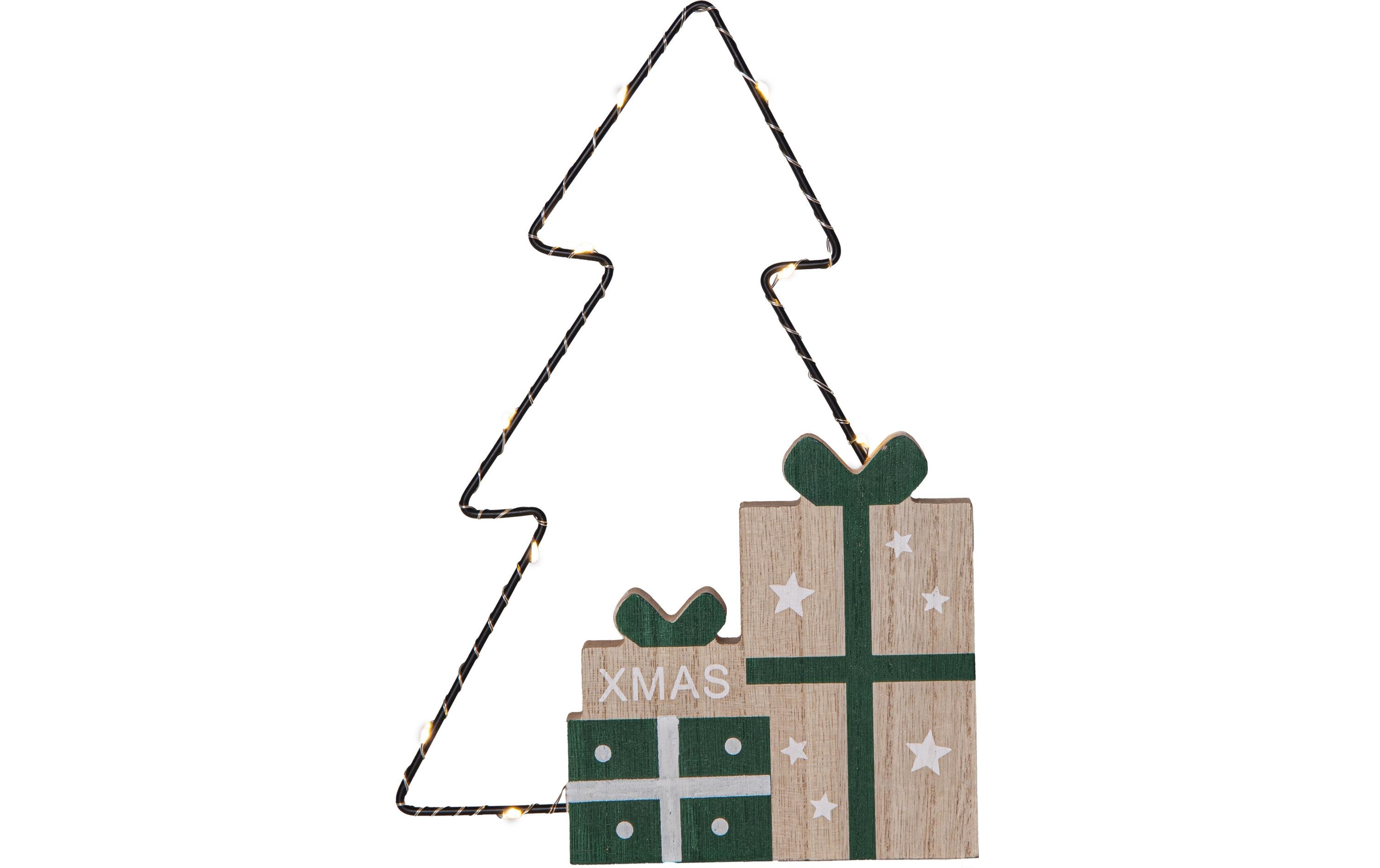 Star Trading Aufsteller JOLLY Warmweiss, Grün – LED-Weihnachtsdeko von Star Trading