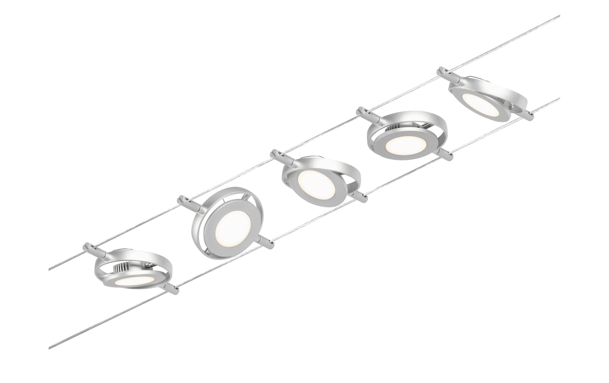 Paulmann CorDuo LED Seilsystem RoundMac Basisset 5 x 200 lm – Smarte Seilsystem-Set für Paulmann CorDuo von Paulmann